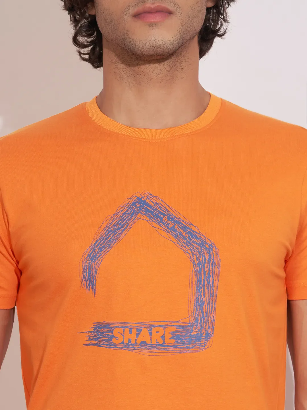 Amber Moderno Fit Round Neck Men's T-Shirt by Being Human Clothing - Image 5