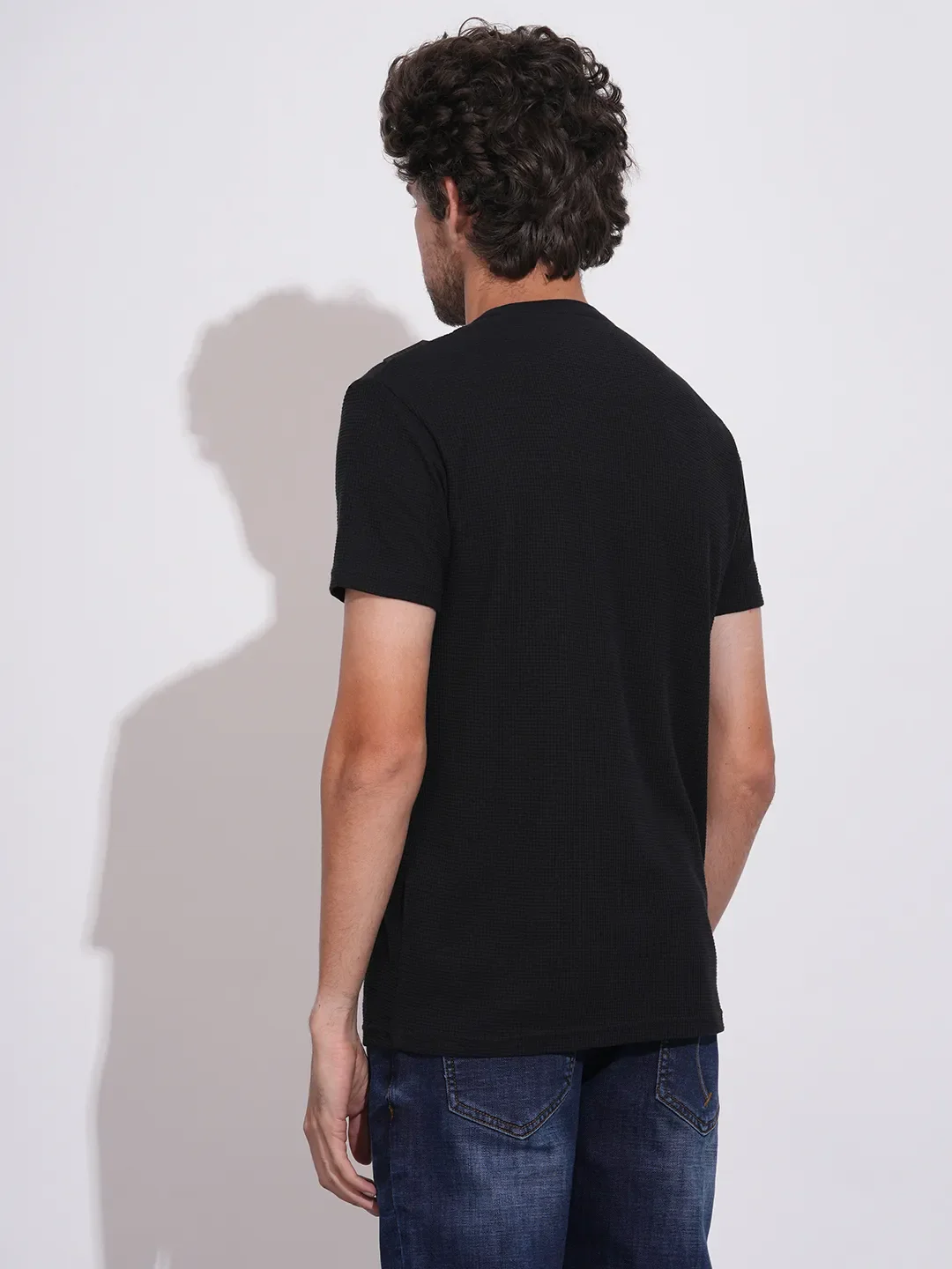 Black Moderno Fit Men's Short Sleeves T-Shirt by Being Human Clothing - Image 3