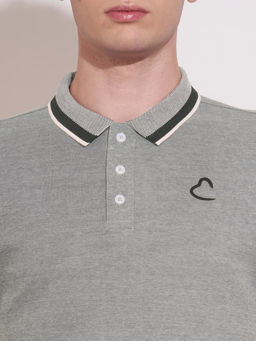 Black Regular Fit Men's Polo T-Shirt by Being Human Clothing - Image 5