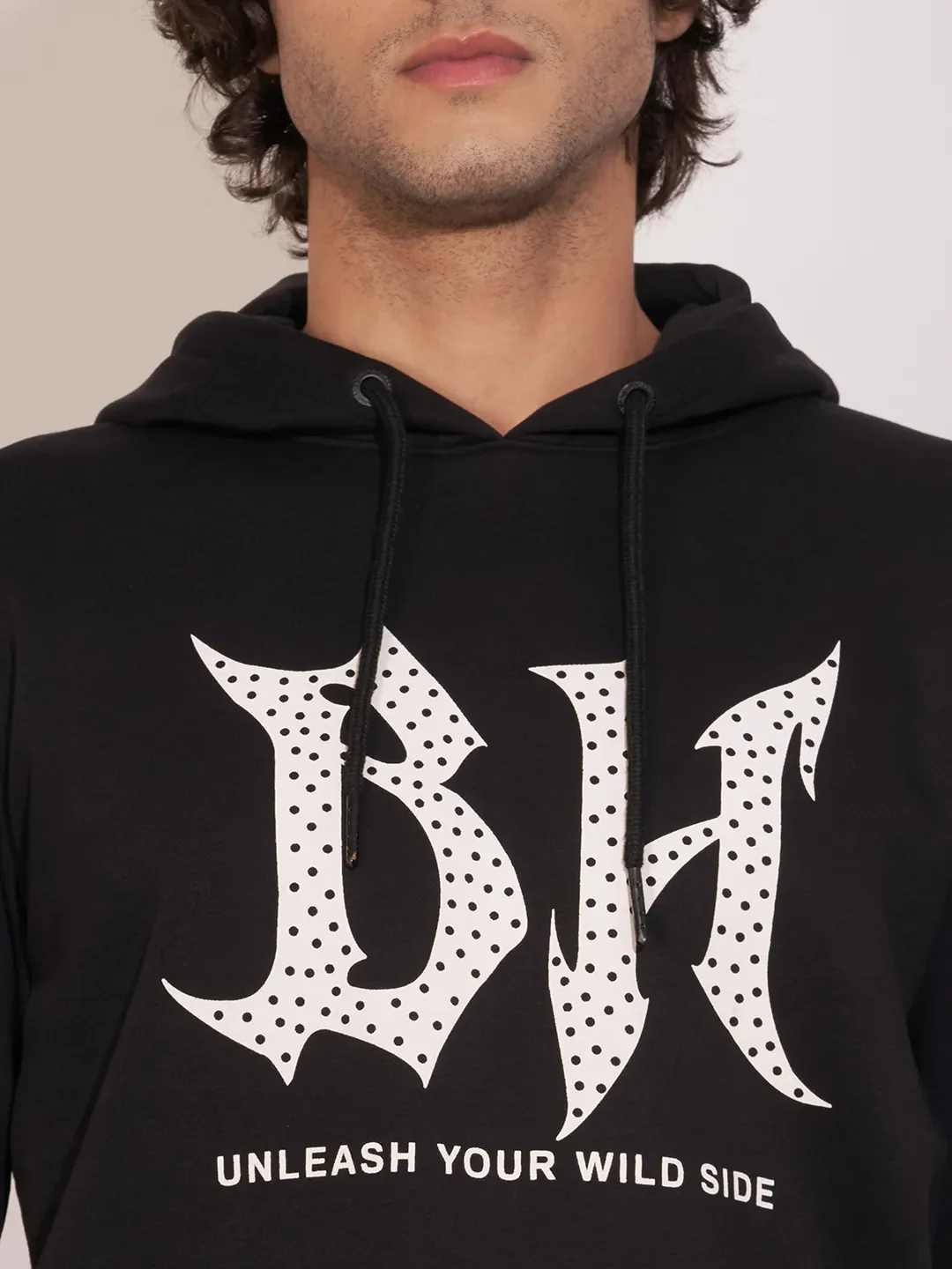 Black Easy Fit Men's Hoodie by Being Human Clothing - Image 5