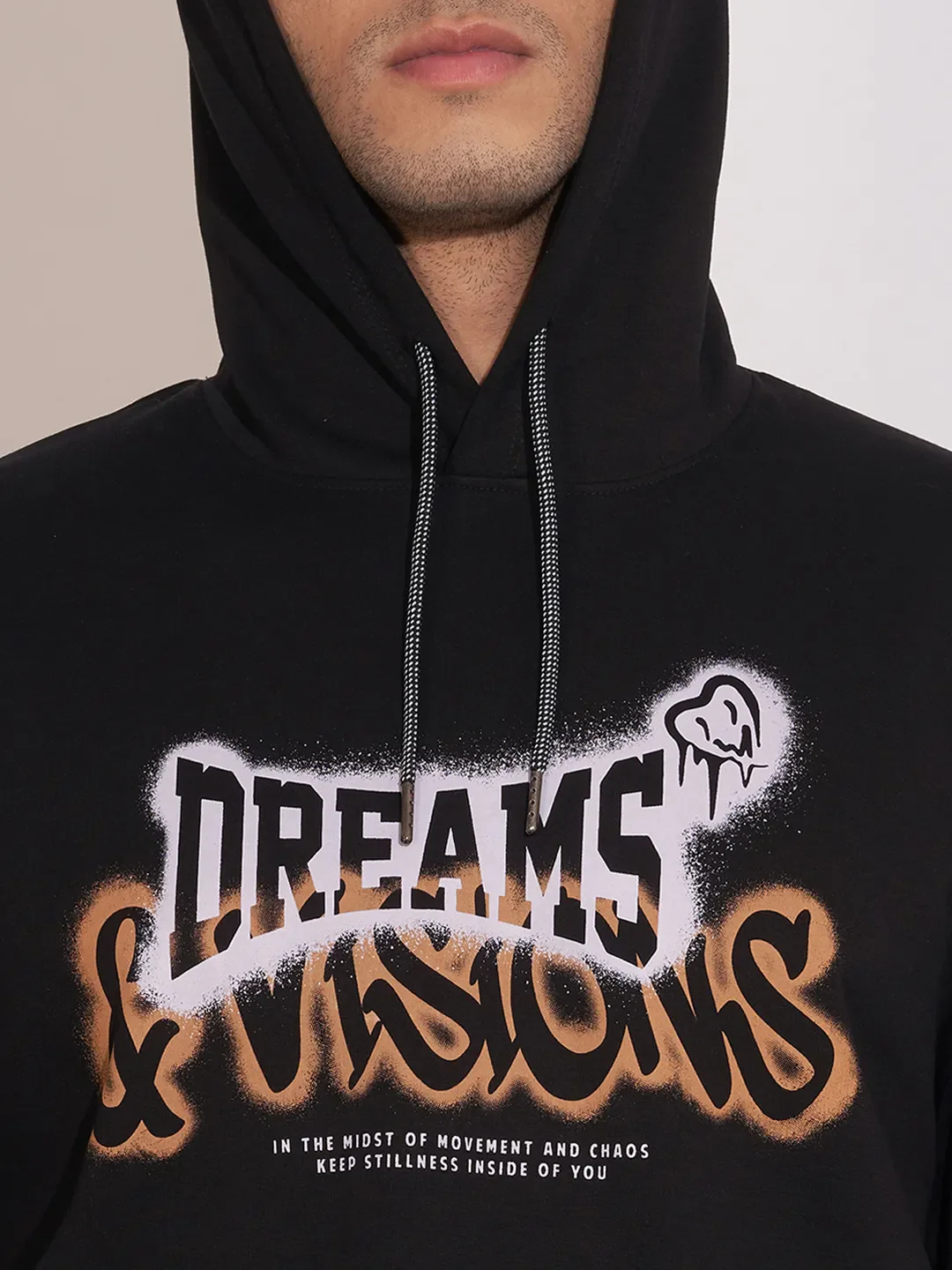 Black Easy Fit Men's Hoodie by Being Human Clothing - Image 5