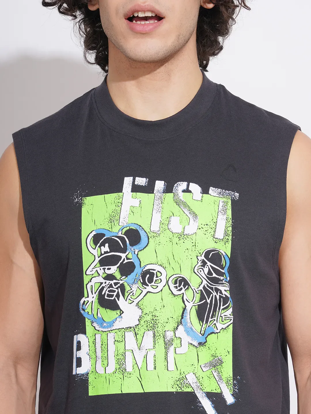 Black Easy Fit Round Neck Men's T-Shirt by Being Human Clothing - Image 5