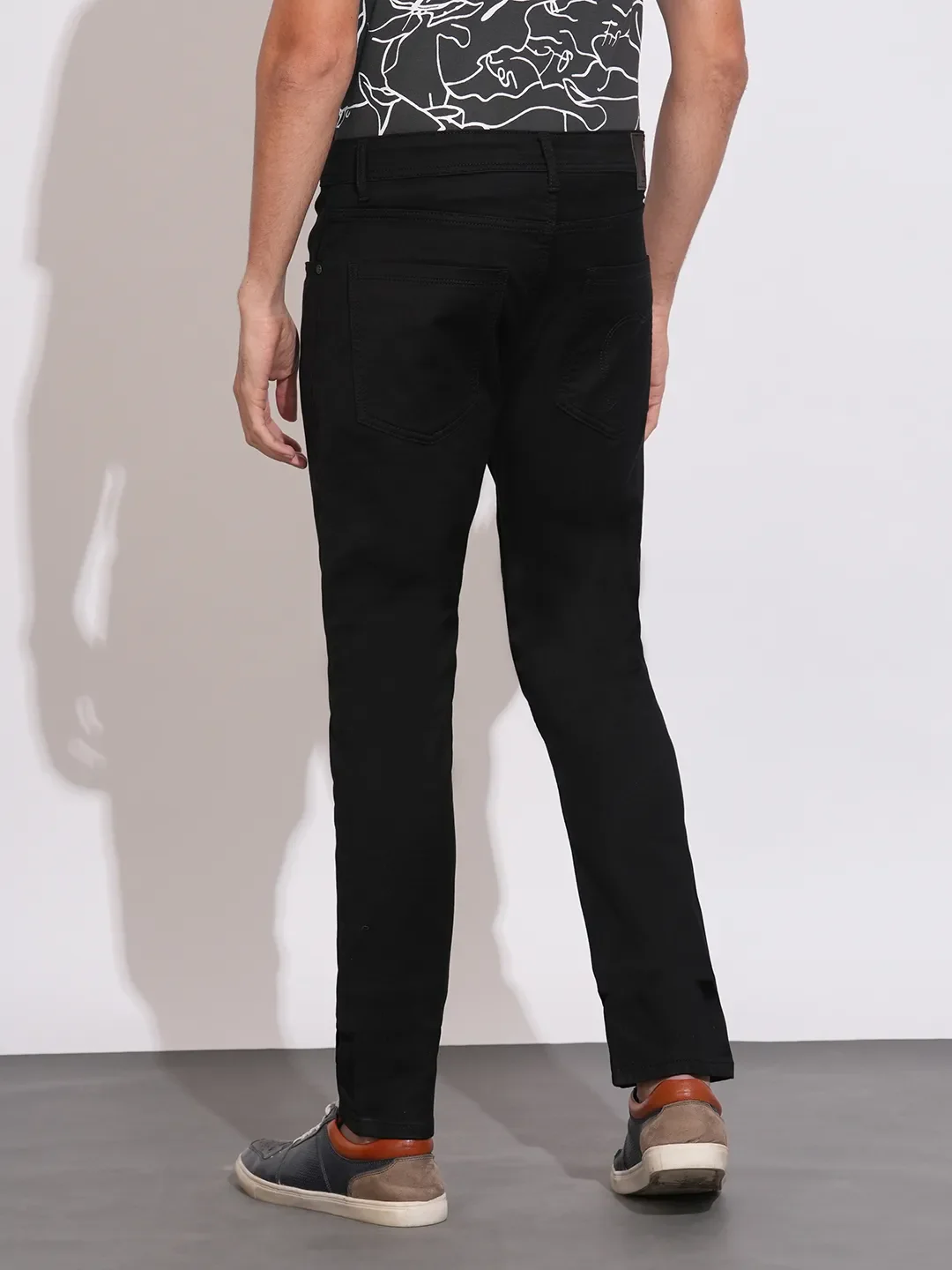Black Skinny Fit Denims For Men By Being Human Clothing - Image 3