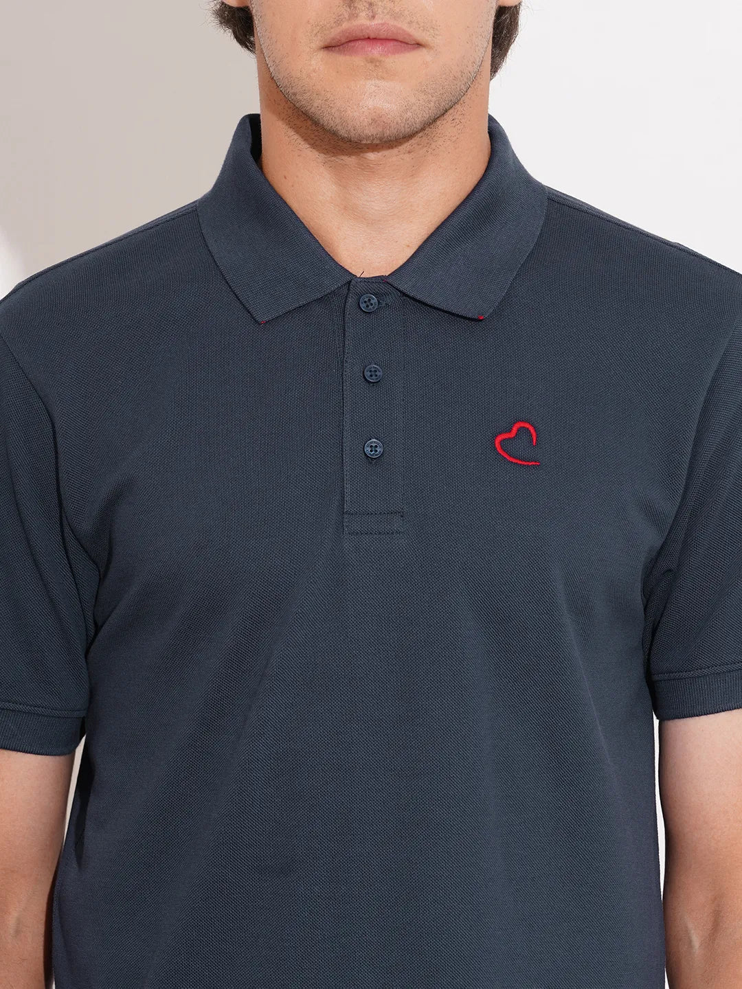 Blue Regular Fit Men's Polo T-Shirt by Being Human Clothing - Image 5