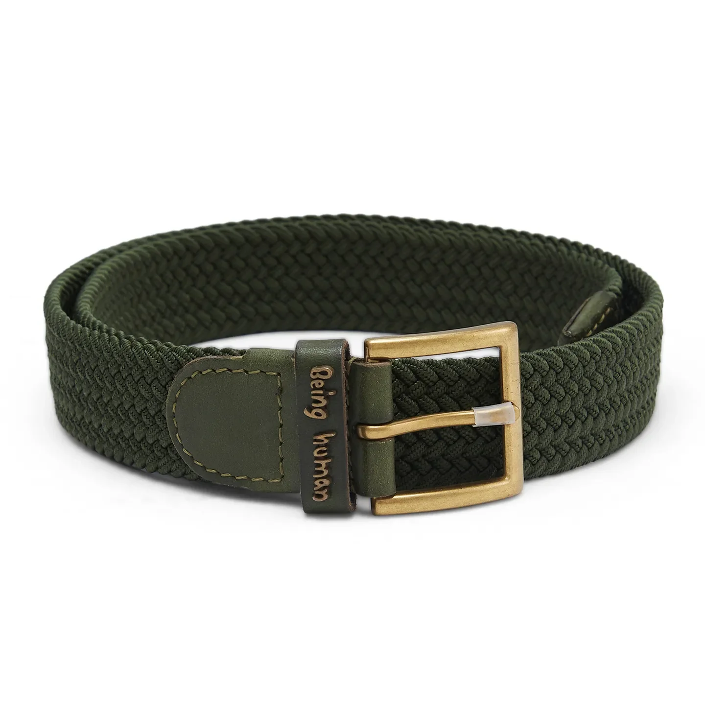 Olive Men's Belt By Being Human Clothing