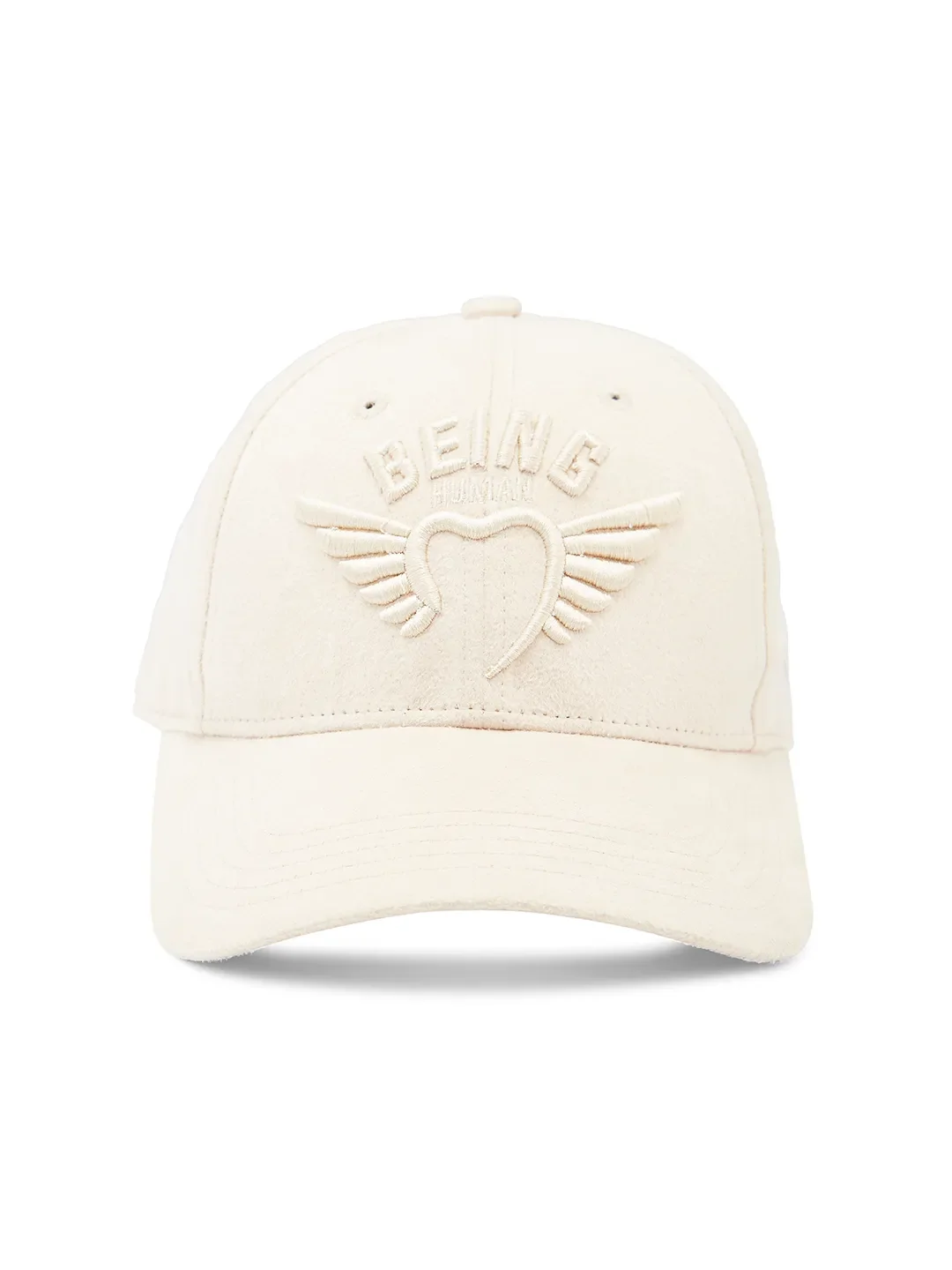 Beige Unisex Cap by Being Human Clothing
