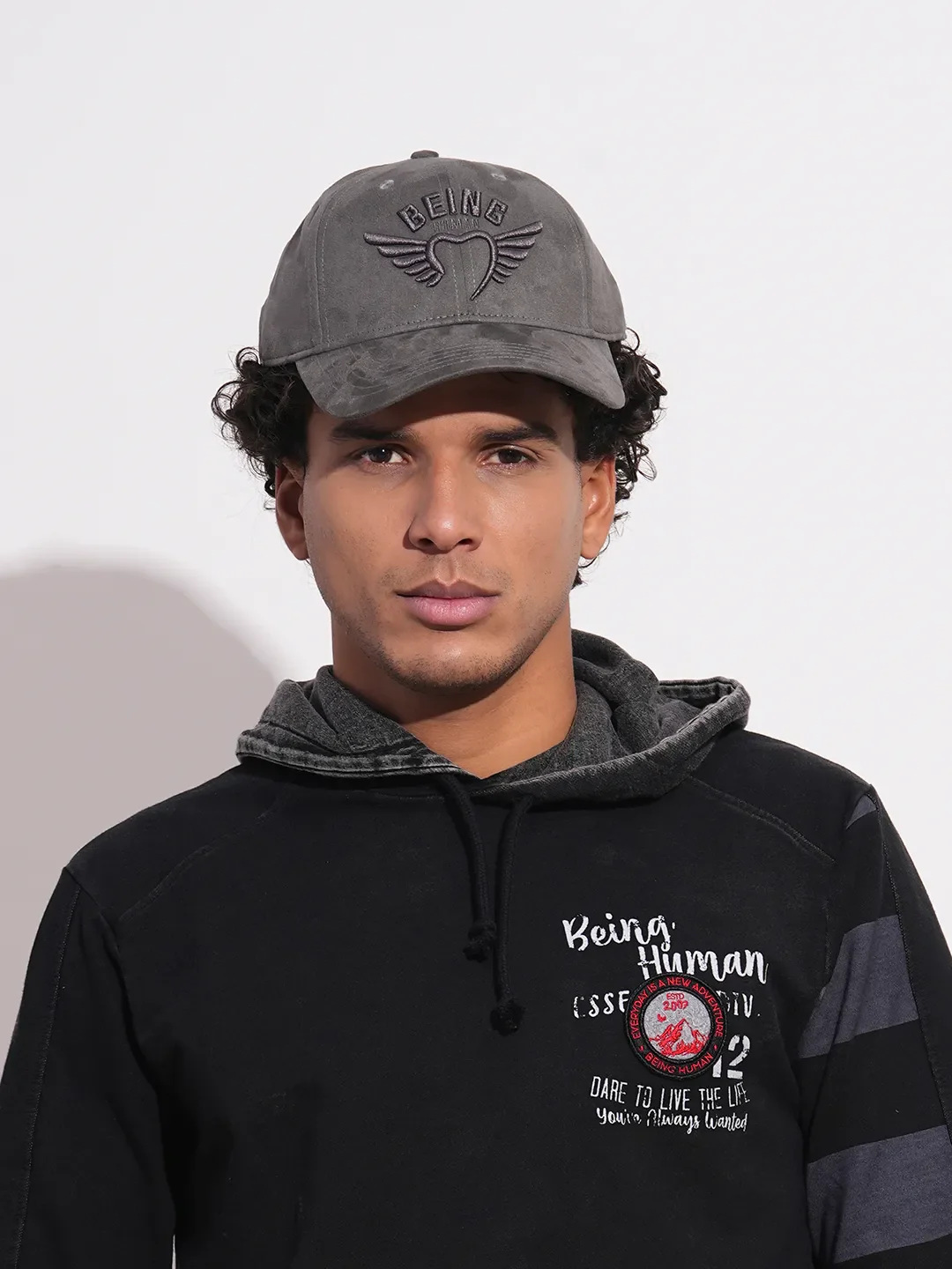 Grey Unisex Cap by Being Human Clothing