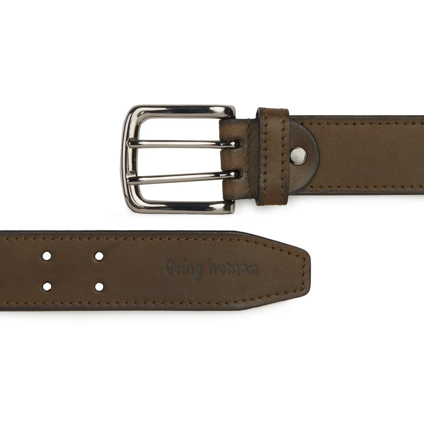 Olive Men's Belt By Being Human Clothing - Image 4