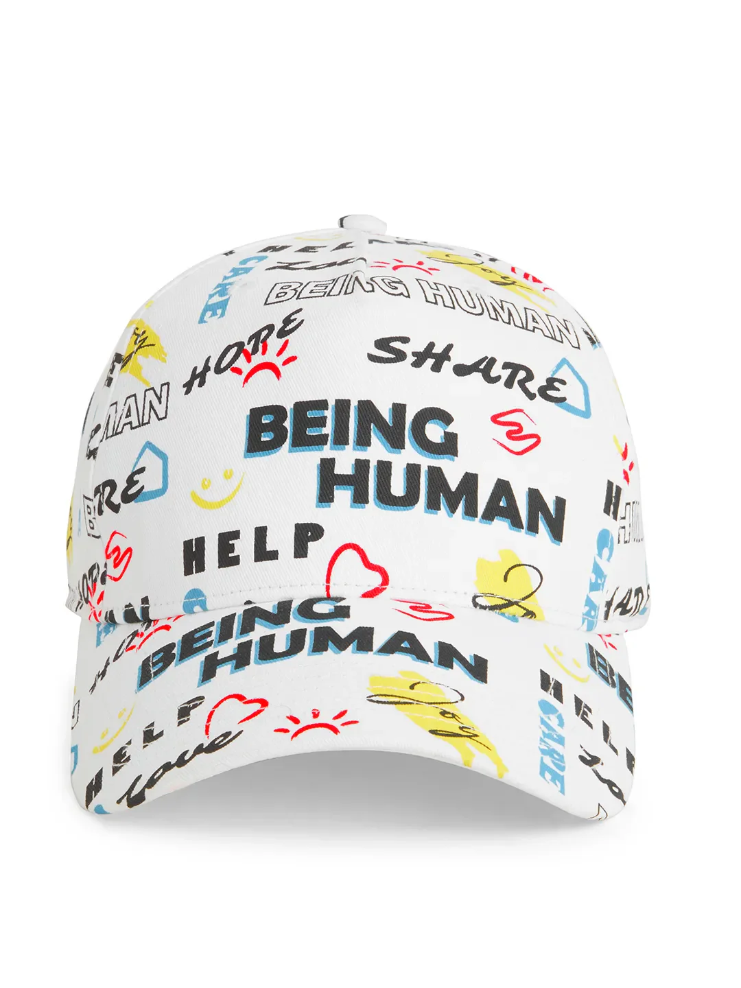 White Unisex Cap by Being Human Clothing
