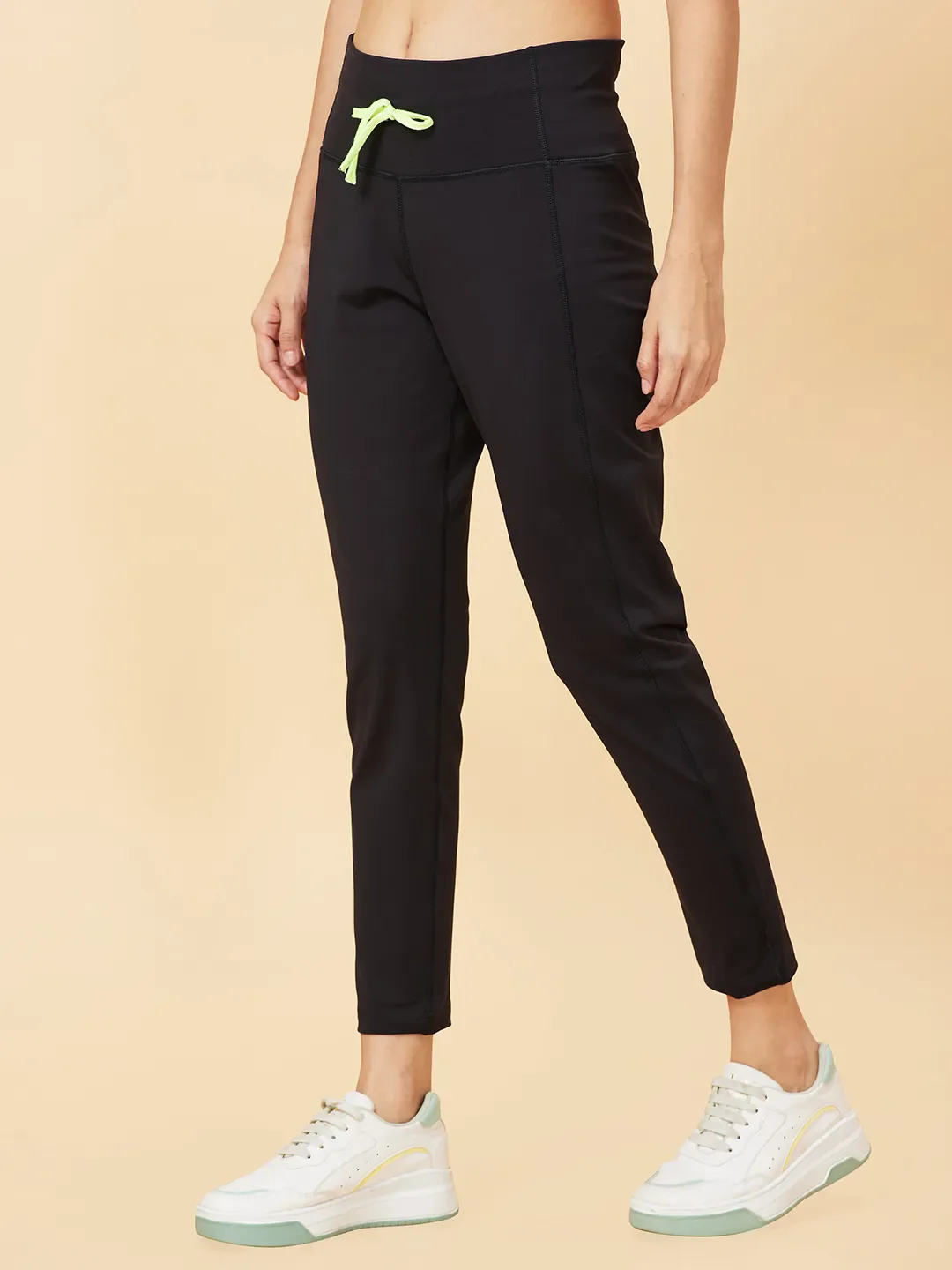 Black Skinny Fit Women's Leggings By Being Human Clothing - Image 3