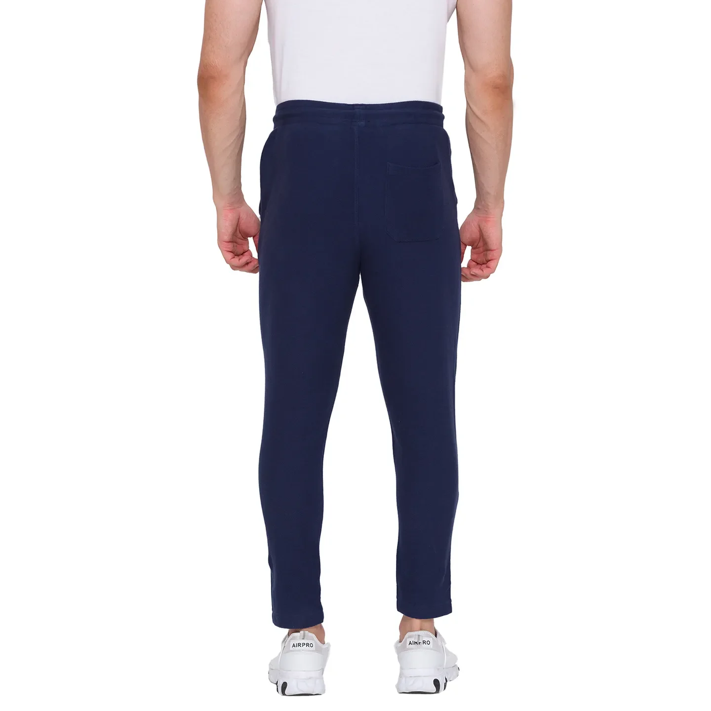 Blue Ankle Length Men's Track Pants by Being Human Clothing - Image 3