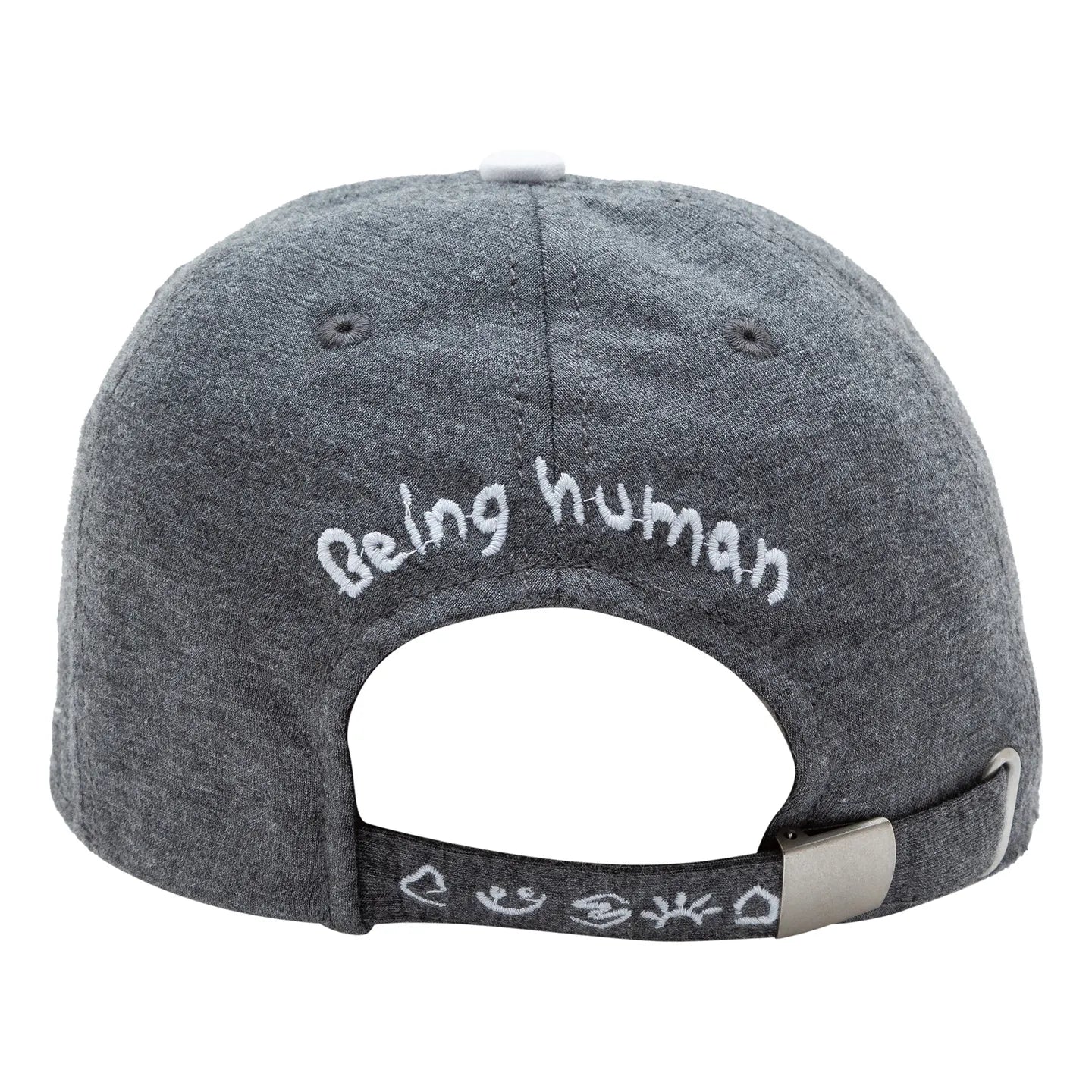 Grey Cotton Unisex Cap by Being Human Clothing - Image 4