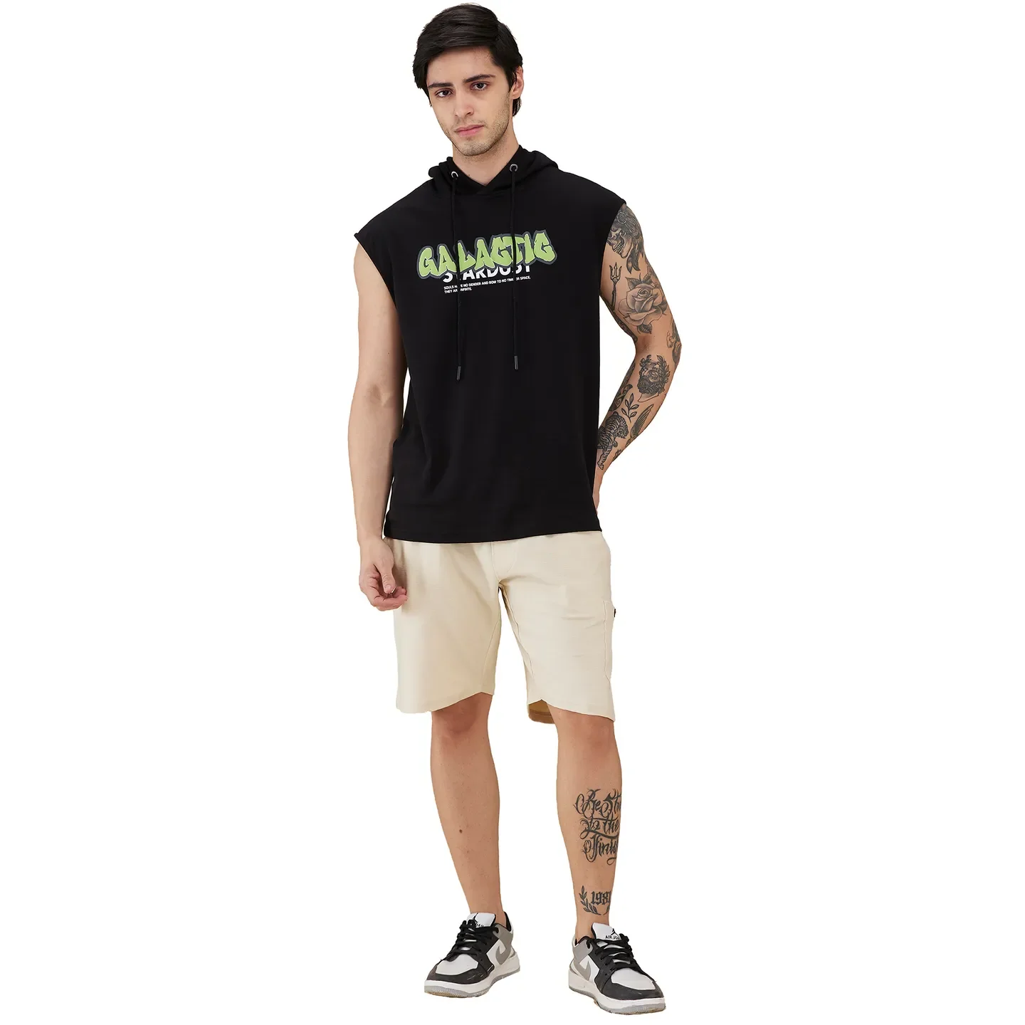 Beige Regular Fit Men's Shorts by Being Human Clothing - Image 2