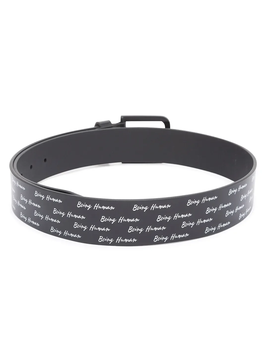 Black Leather Men's Belt By Being Human Clothing - Image 2