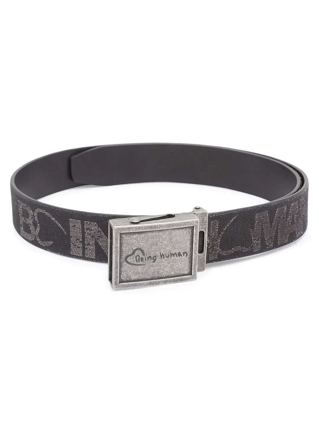 Black Leather Men's Belt By Being Human Clothing