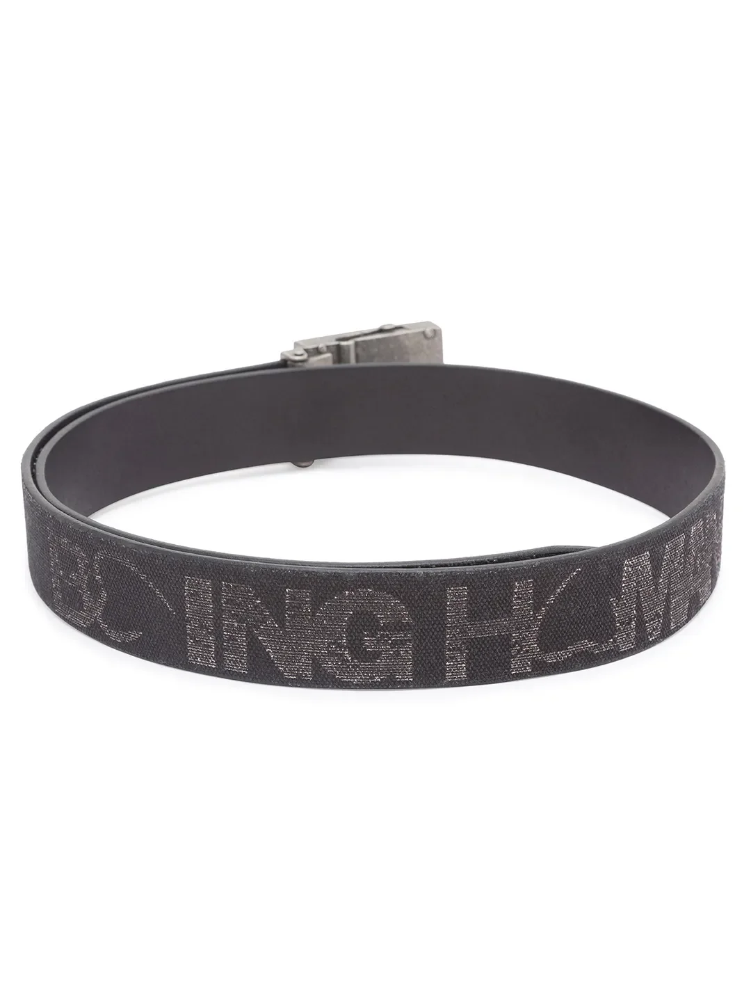 Black Leather Men's Belt By Being Human Clothing - Image 2