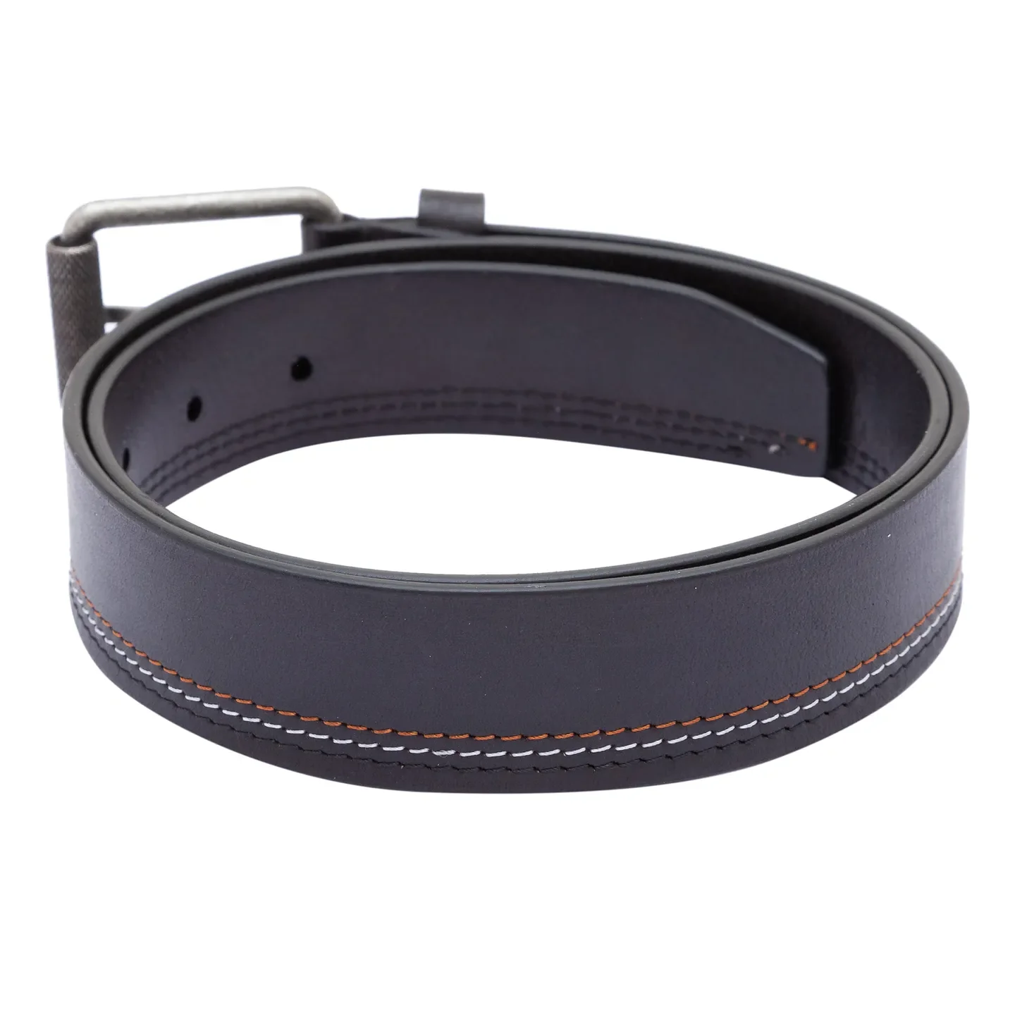Black Leather Men's Belt By Being Human Clothing - Image 2