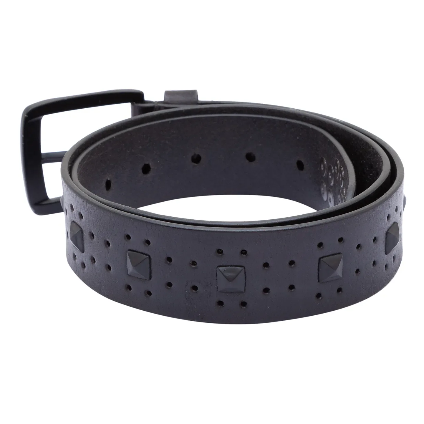 Black Leather Men's Belt By Being Human Clothing - Image 2