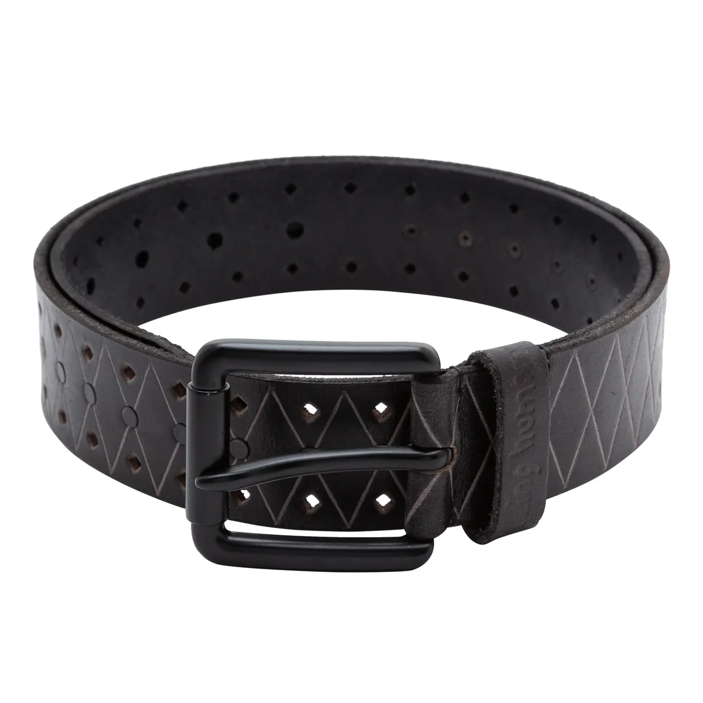 Black Leather Men's Belt By Being Human Clothing