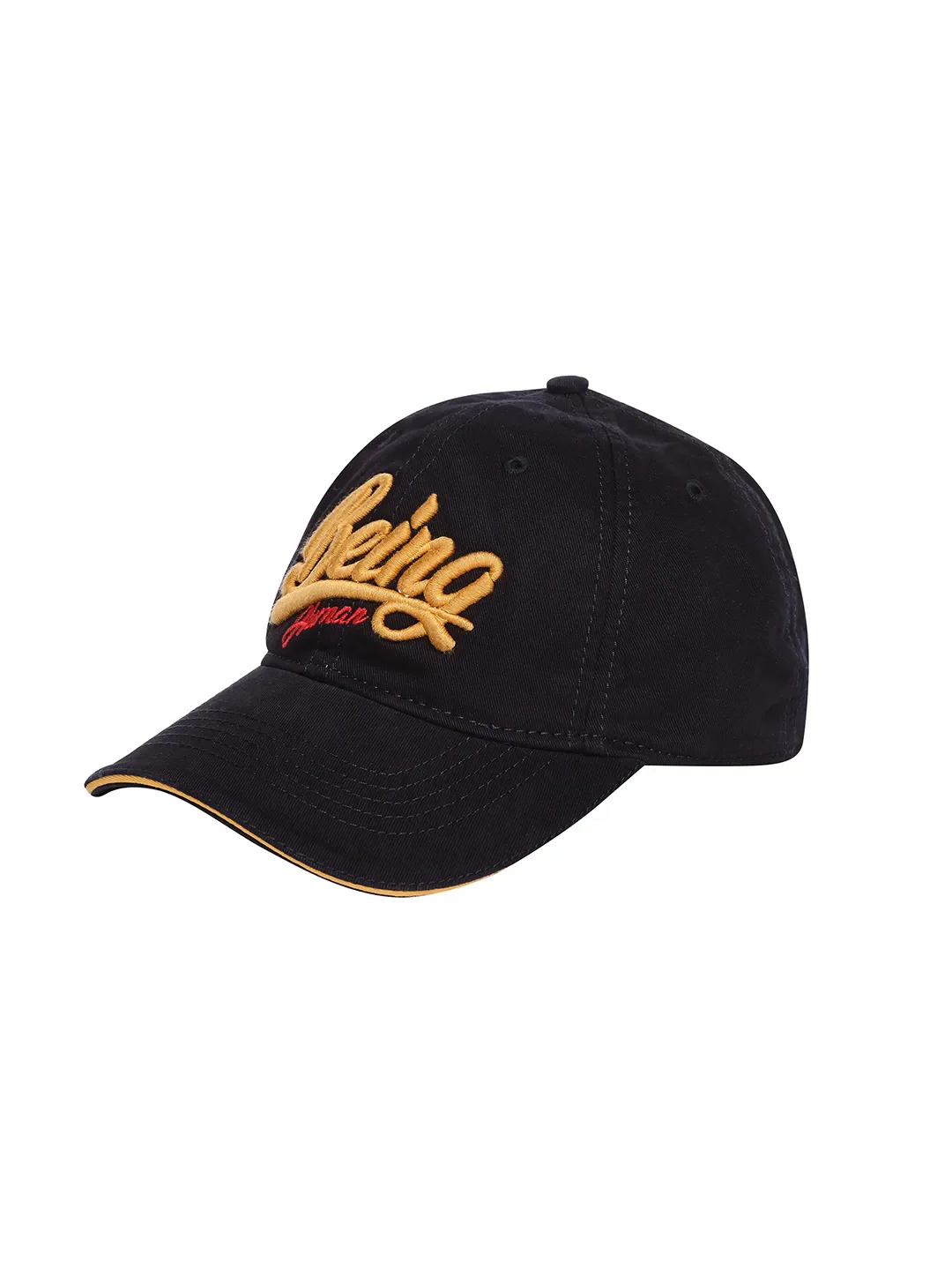 Black Cotton Unisex Cap by Being Human Clothing - Image 2
