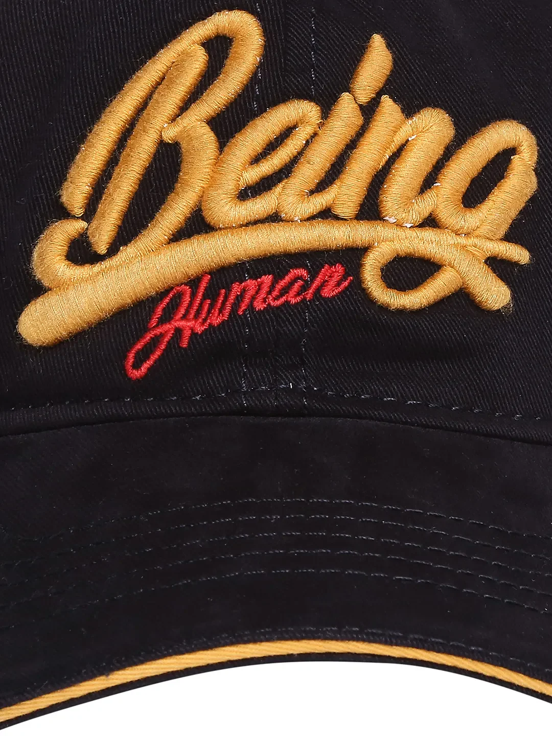 Black Cotton Unisex Cap by Being Human Clothing - Image 4