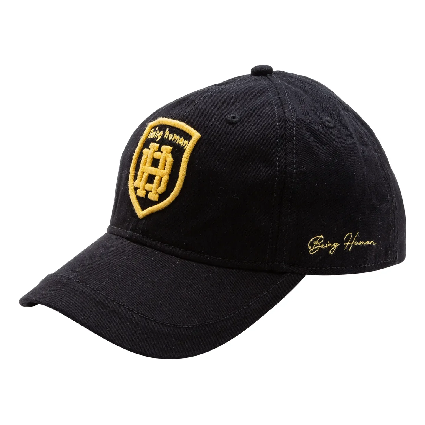 Black Cotton Unisex Cap by Being Human Clothing - Image 3