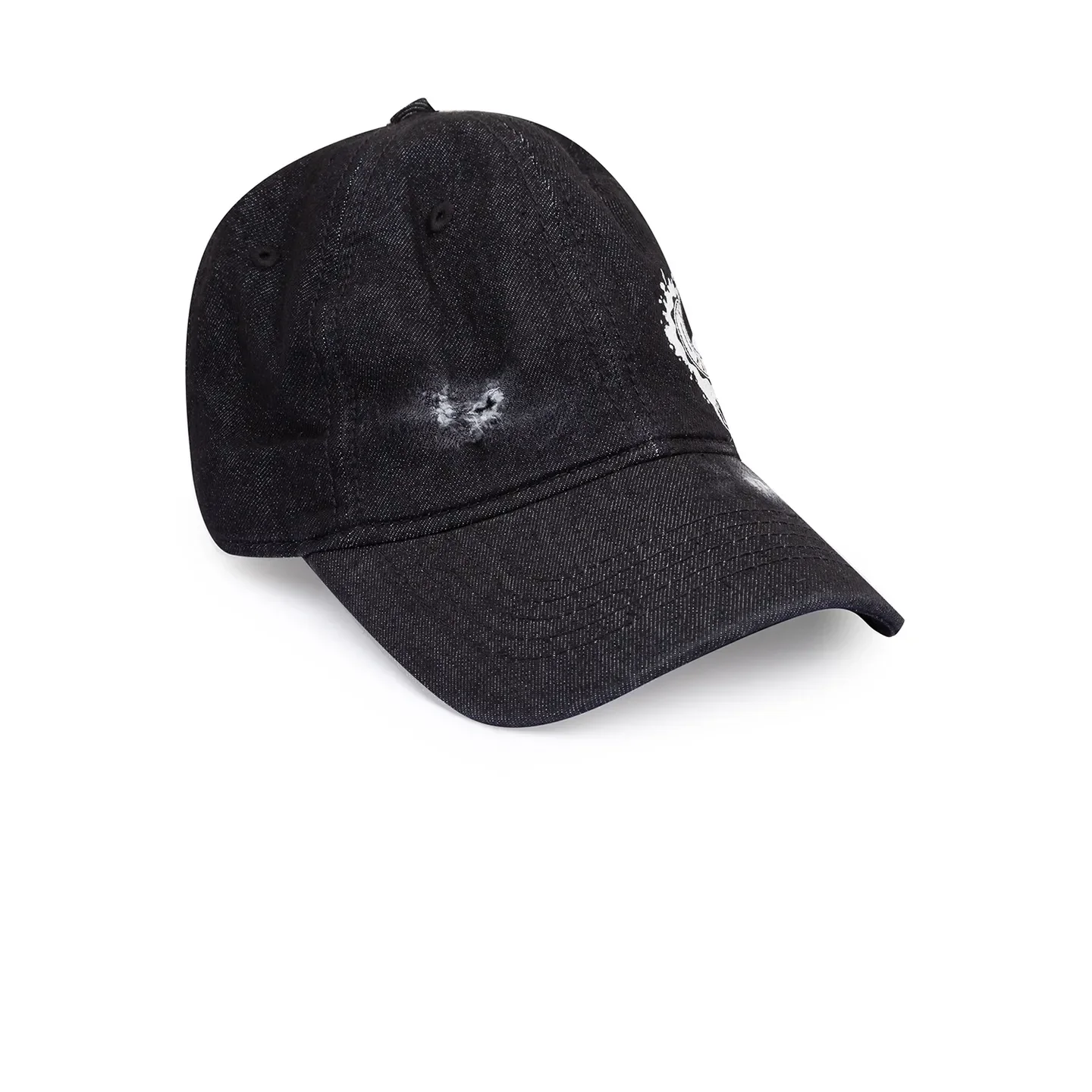 Black Denim Cotton Unisex Cap by Being Human Clothing - Image 2