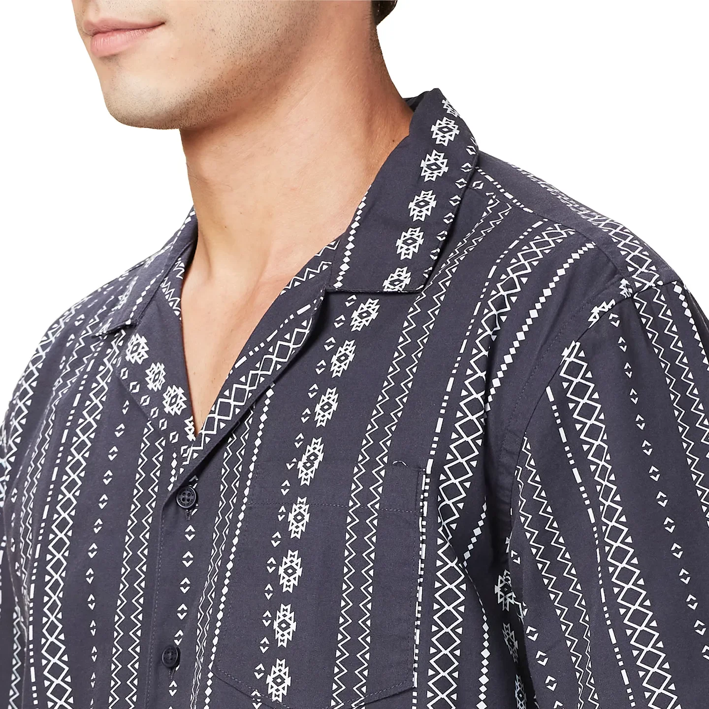 Black Easy Fit Regular Collar Men's Shirt by Being Human Clothing - Image 5