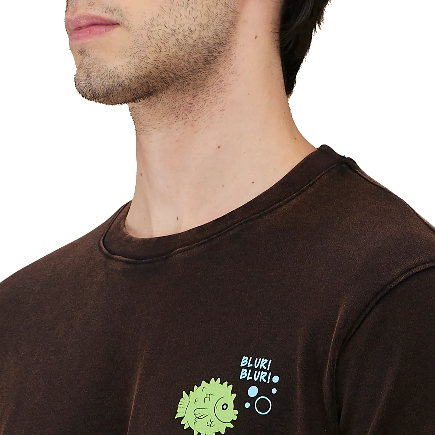 Black Easy Fit Round Neck Men's T-Shirt by Being Human Clothing - Image 5