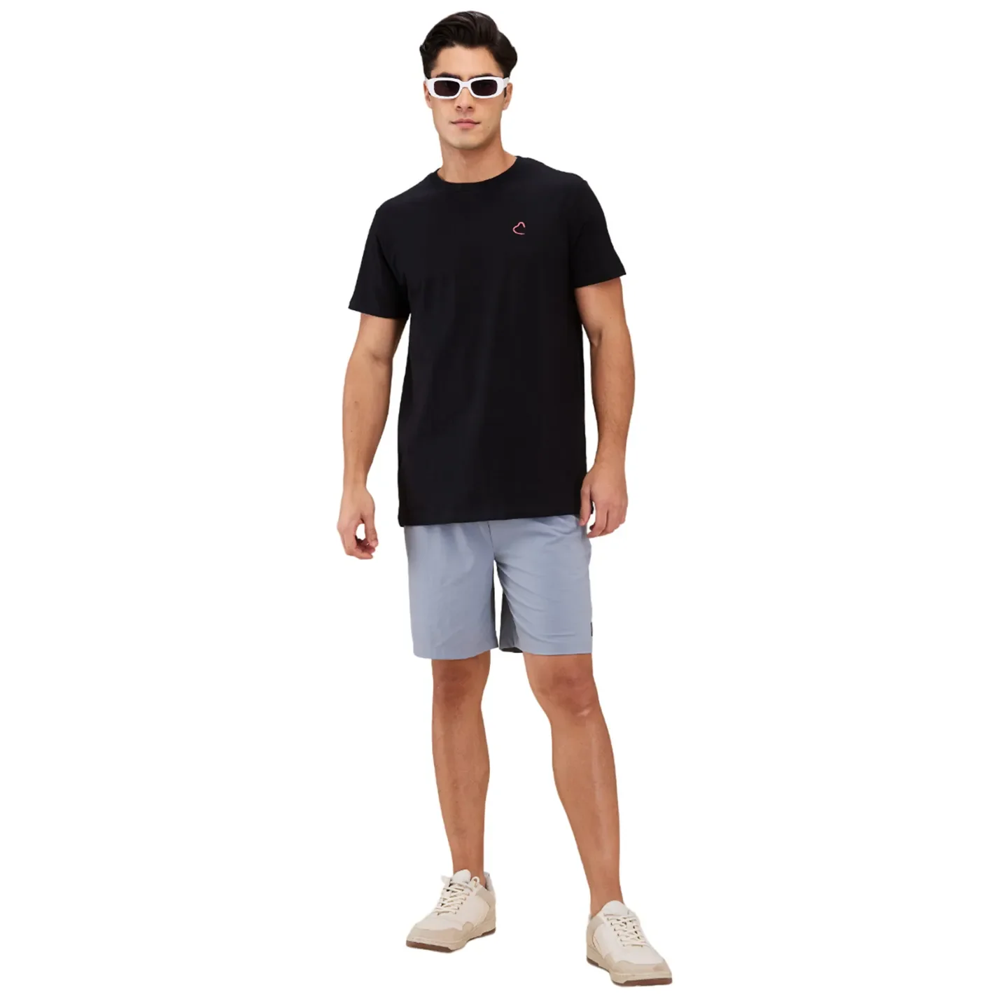 Black Easy Fit Round Neck Men's T-Shirt by Being Human Clothing - Image 6