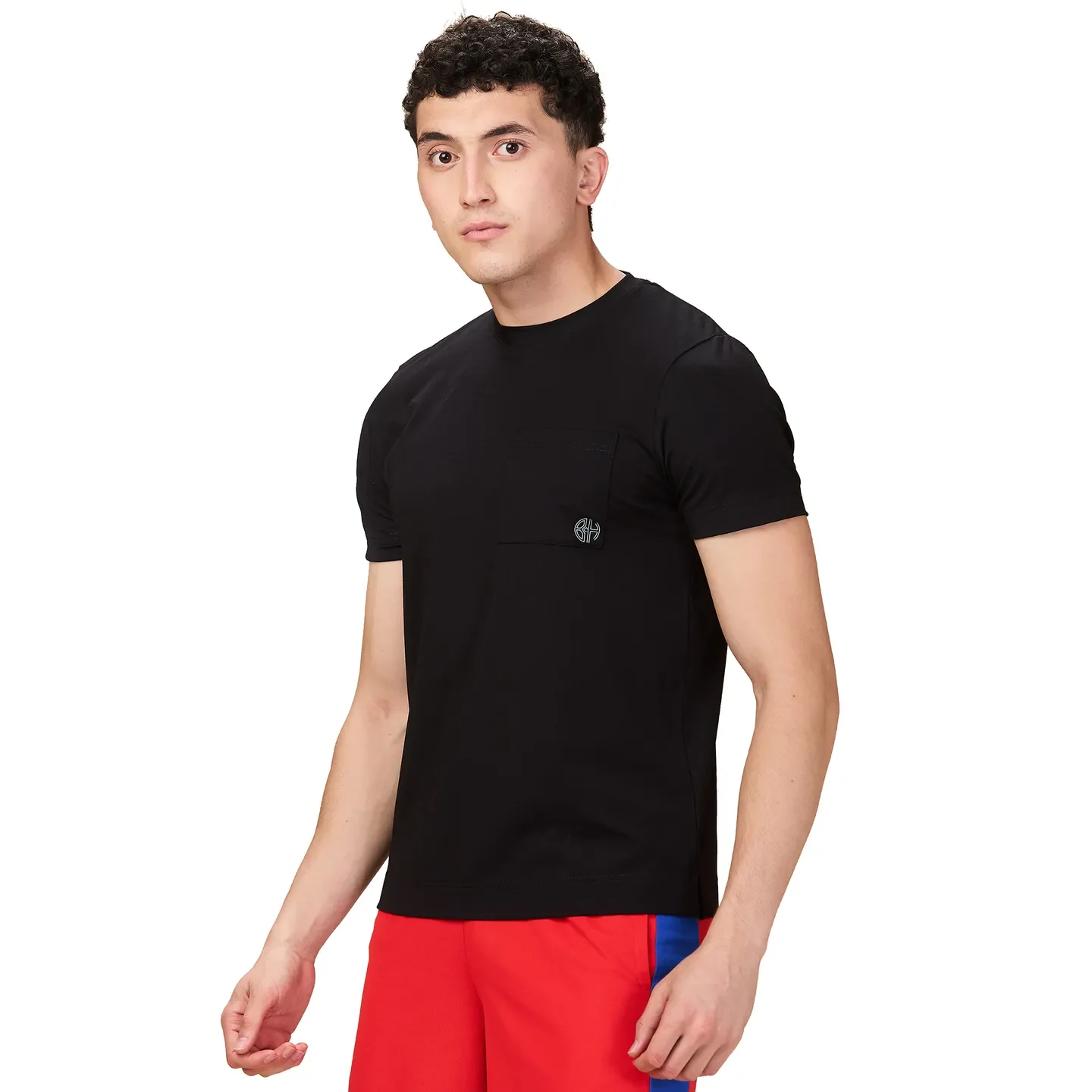 Black Easy Fit Round Neck Men's T-Shirt by Being Human Clothing - Image 4