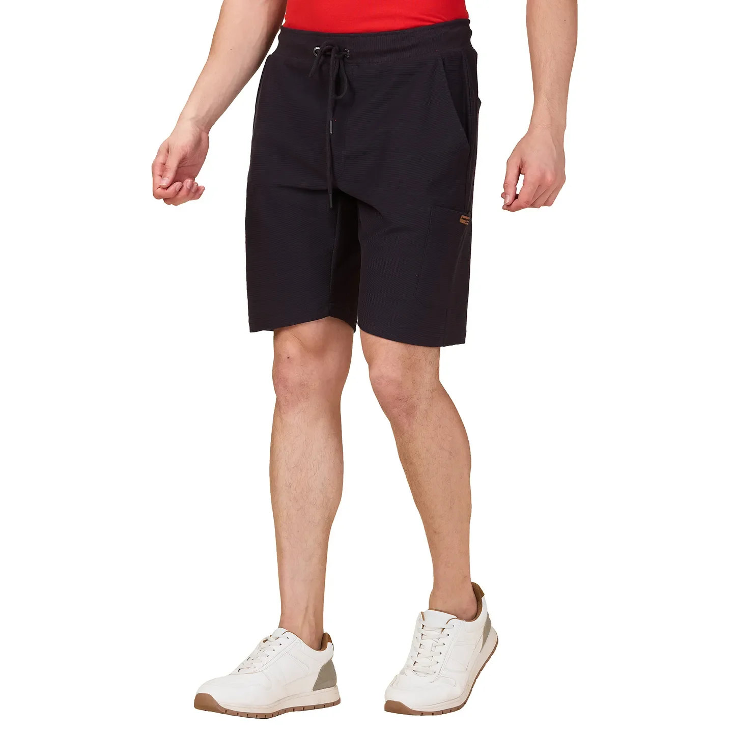 Charcoal Regular Fit Shorts For Men By Being Human Clothing - Image 4