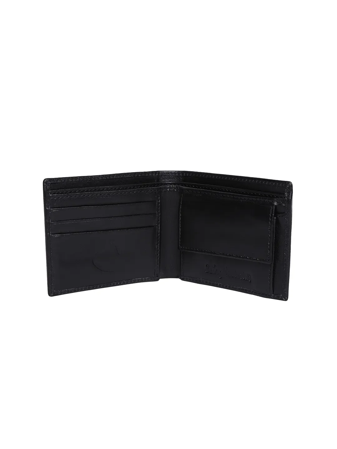 Black Leather Men's Wallet by Being Human Clothing - Image 3