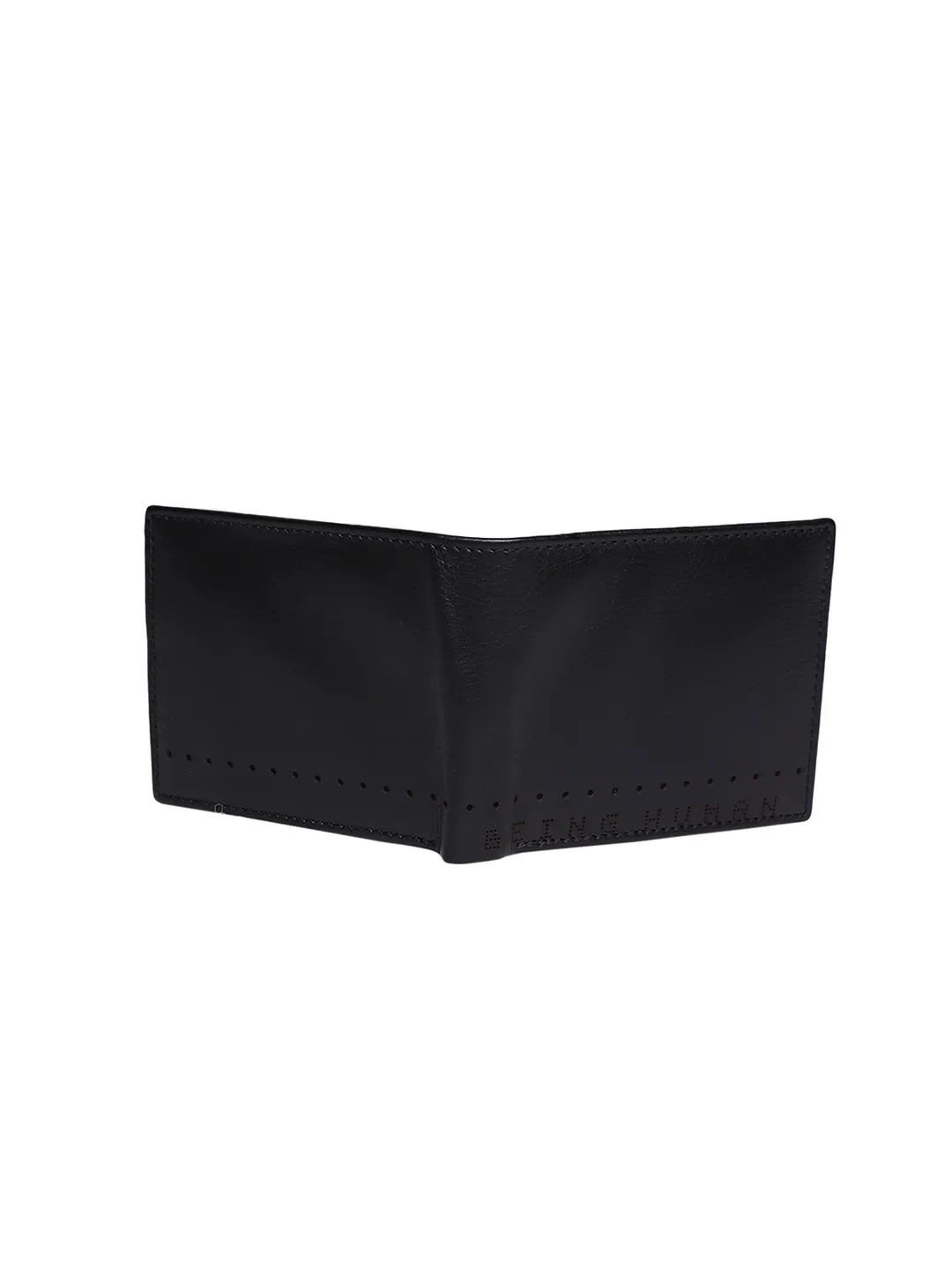 Black Leather Men's Wallet by Being Human Clothing - Image 4