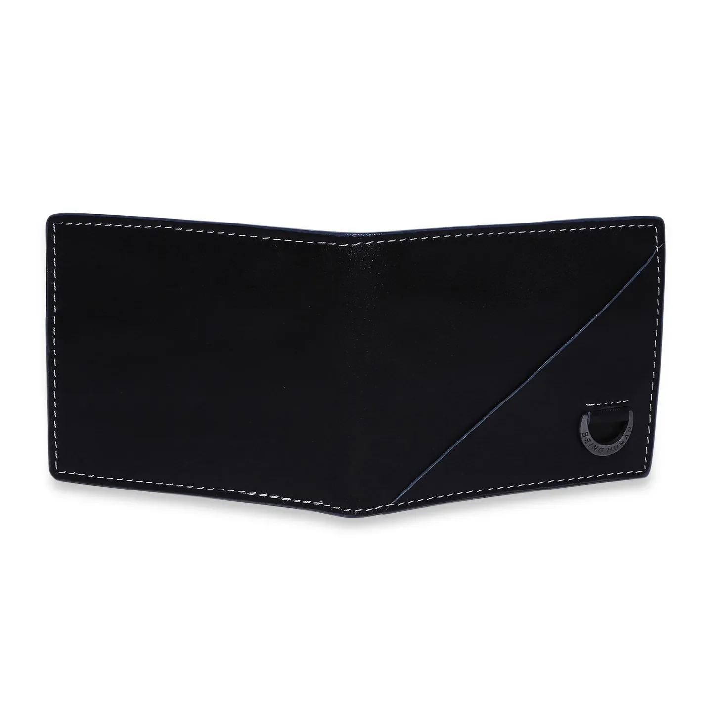 Black Leather Men's Wallet by Being Human Clothing - Image 5