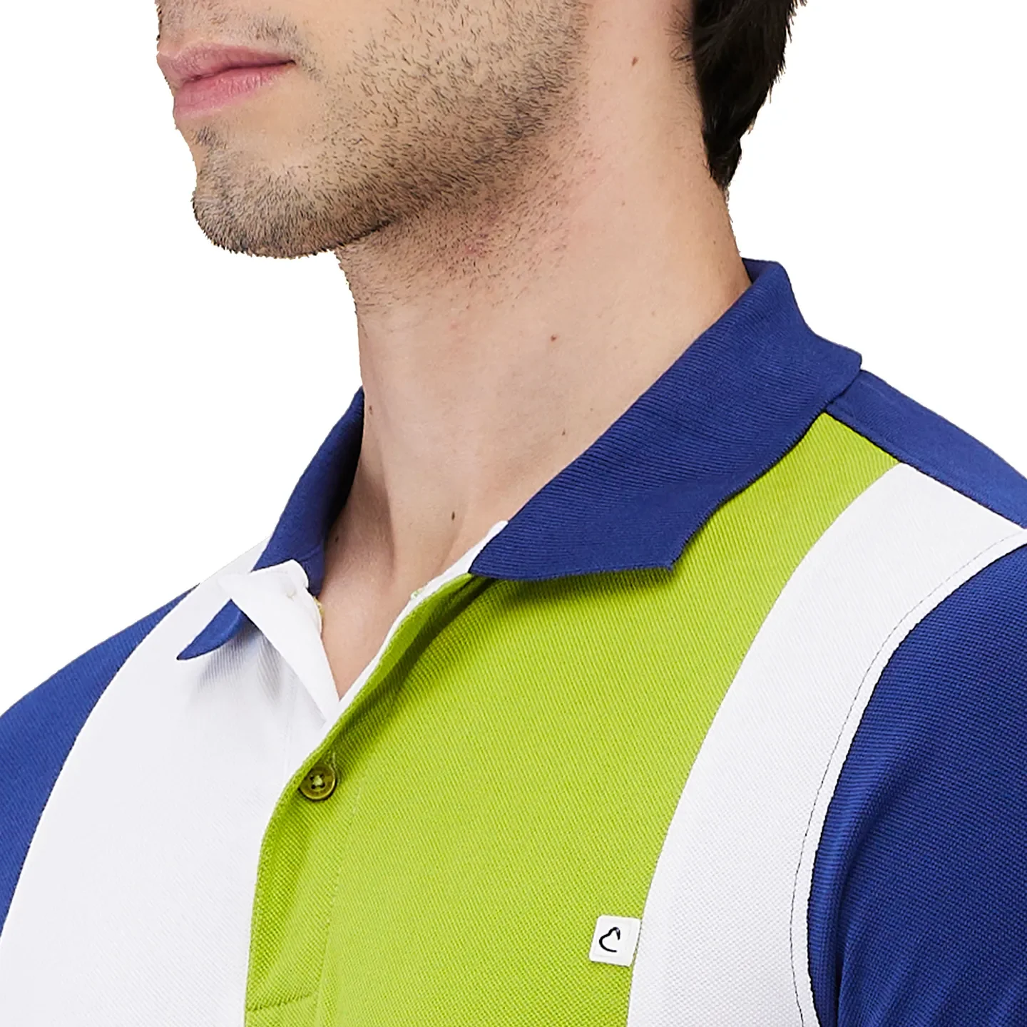 Navy Regular Fit Men's Polo T-shirt by Being Human Clothing - Image 5