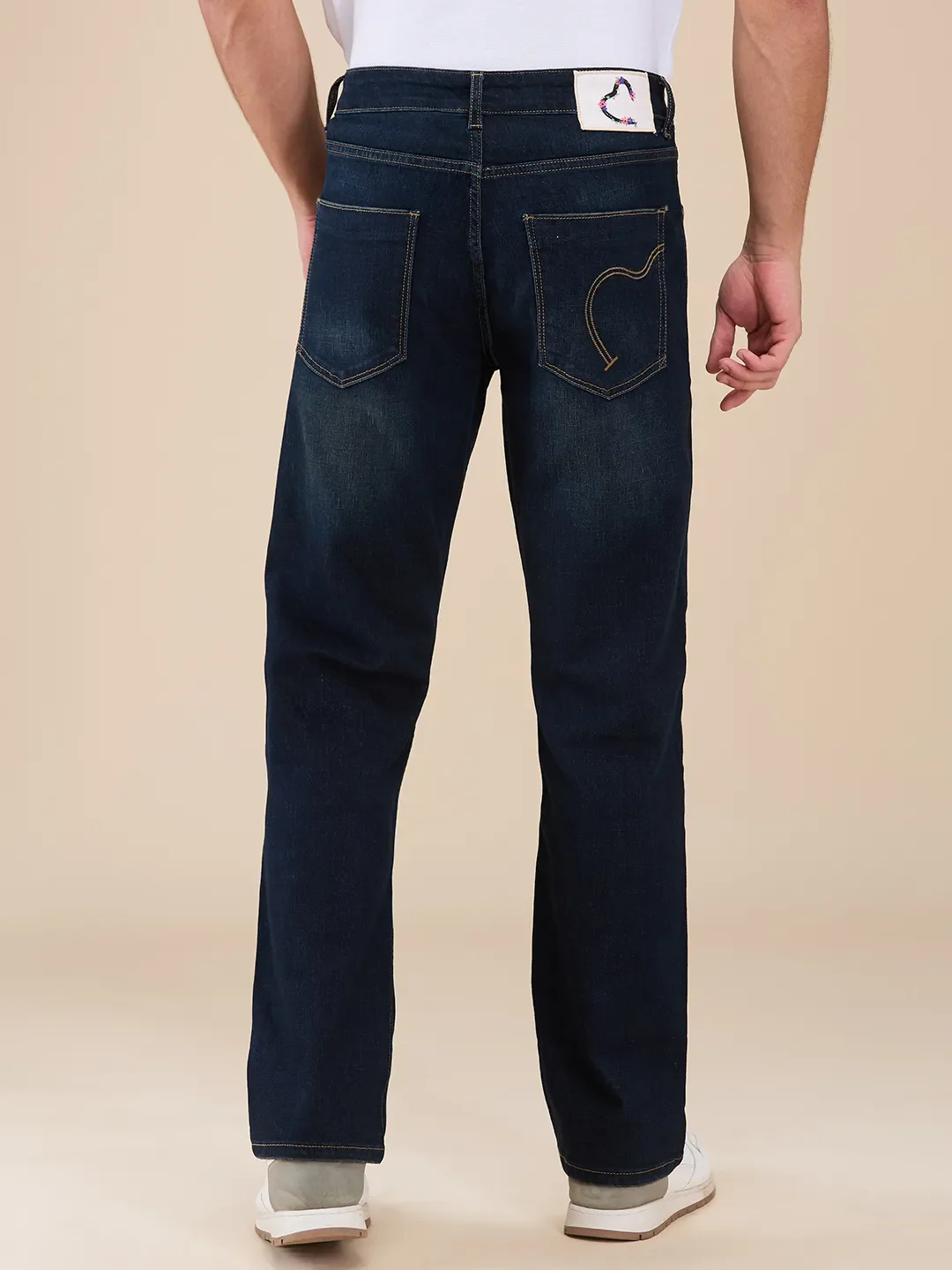 Blue Boot Cut Fit Men's Denims by Being Human Clothing - Image 3