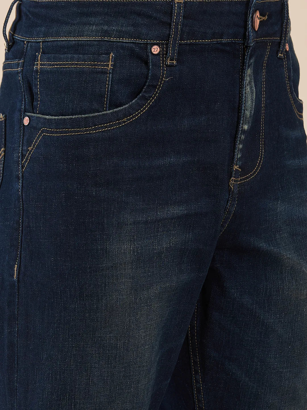 Blue Boot Cut Fit Men's Denims by Being Human Clothing - Image 5