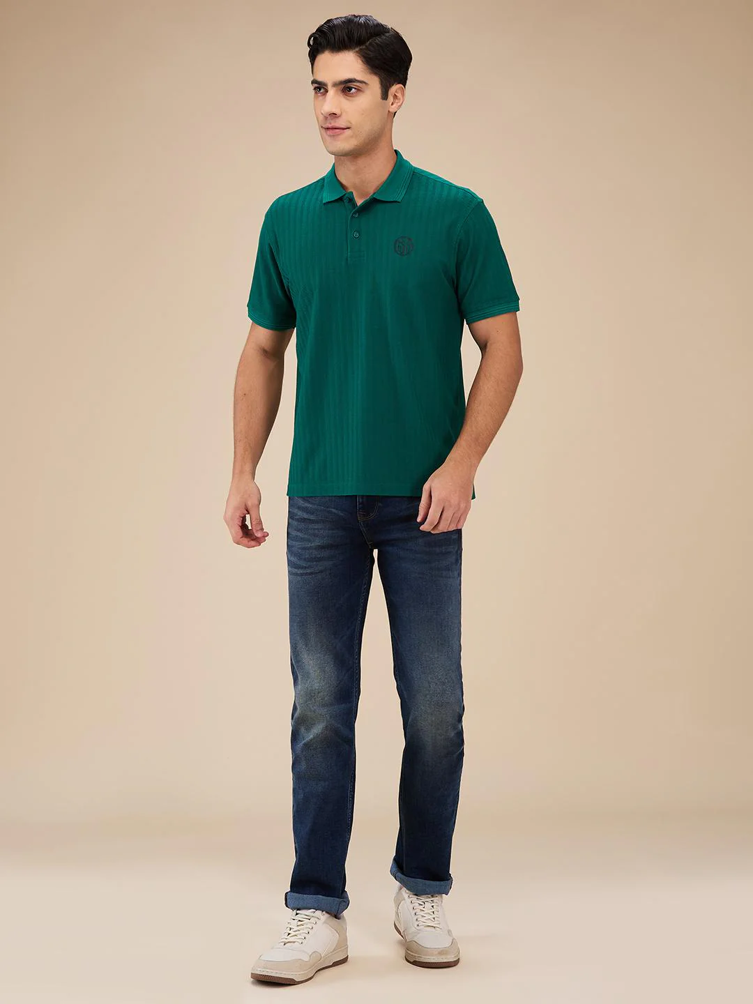 Blue Straight Fit Denims For Men By Being Human Clothing - Image 5