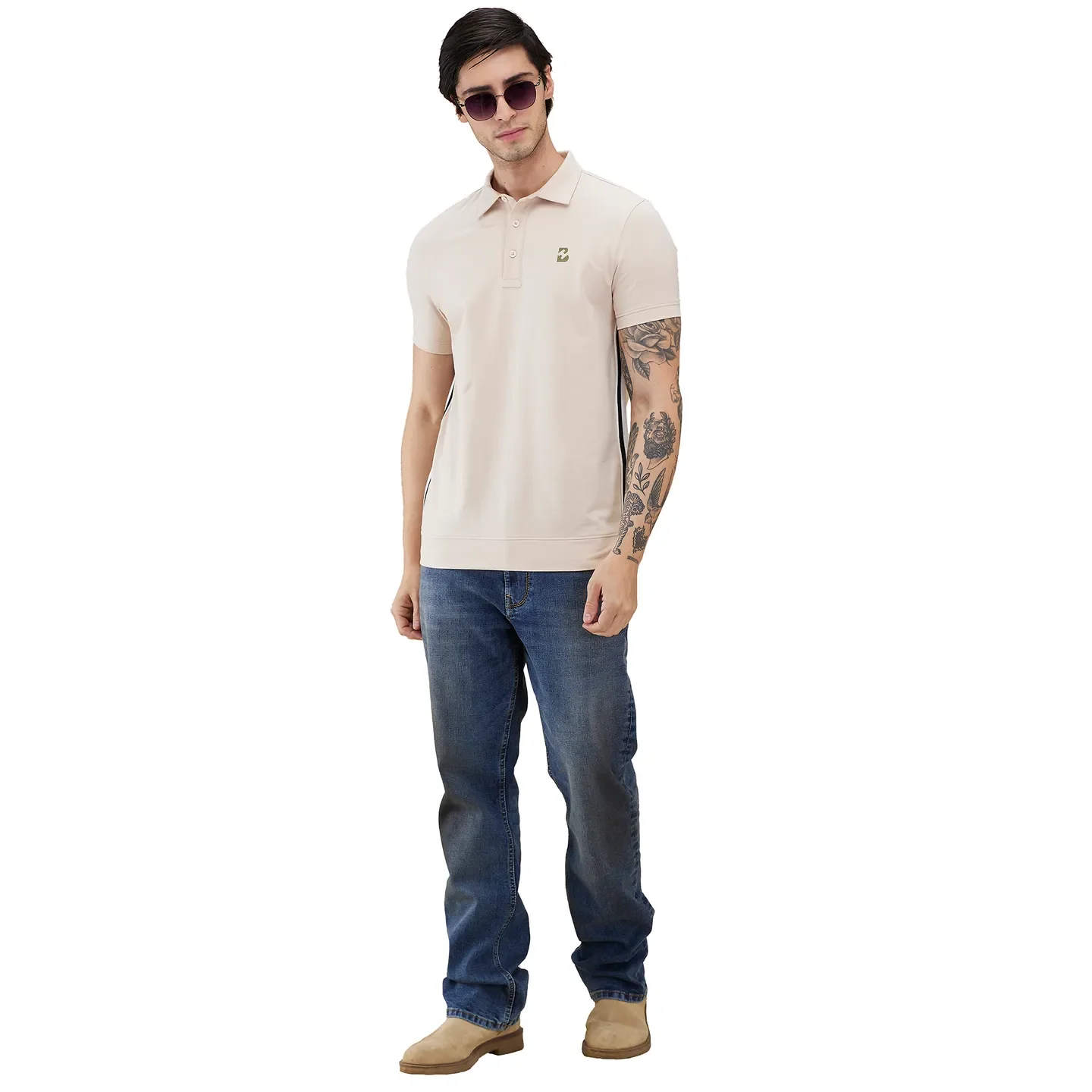 Blue Boot Cut Fit Denims For Men By Being Human Clothing - Image 6