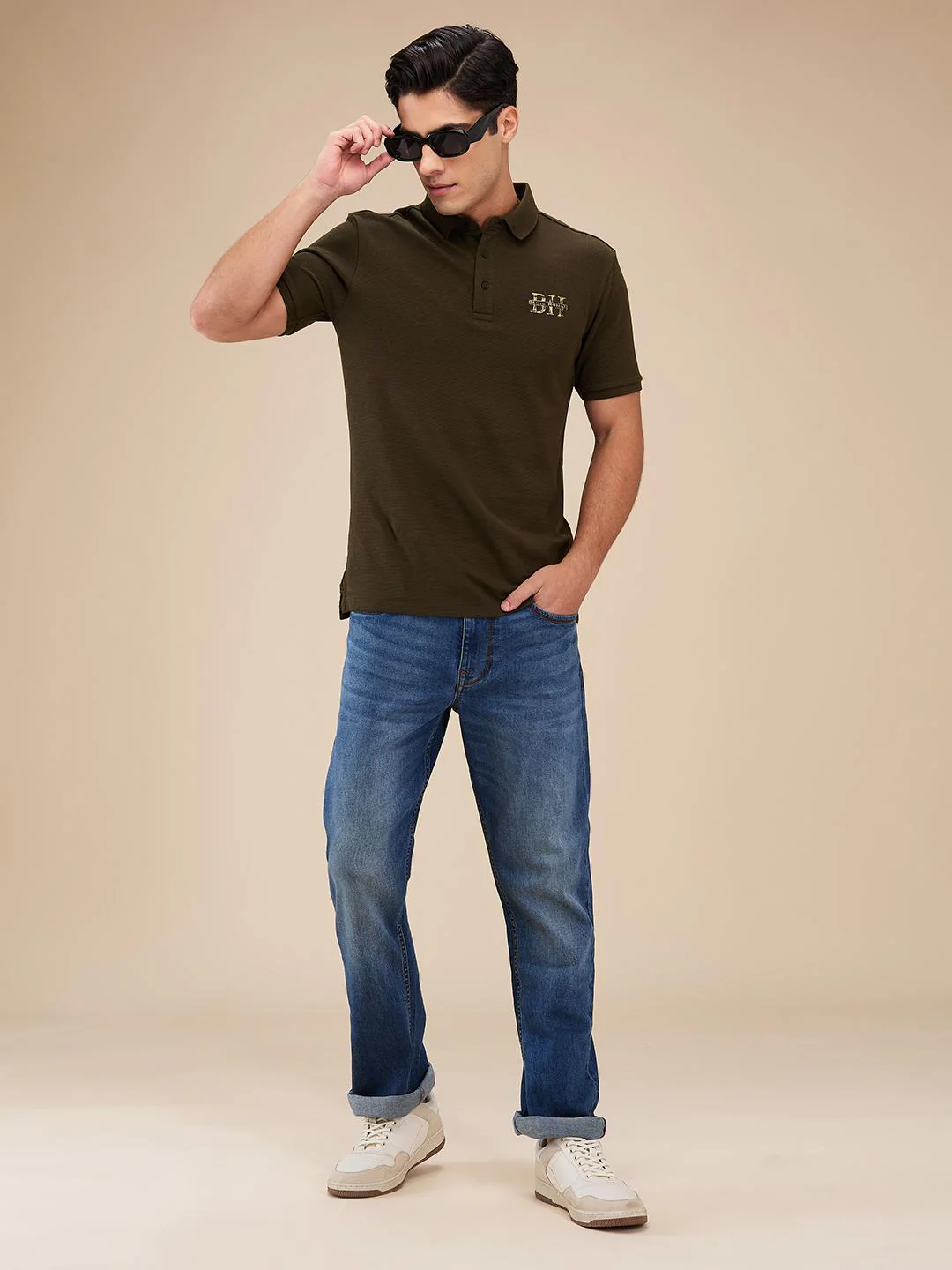 Blue Boot Cut Fit Denims For Men By Being Human Clothing - Image 6