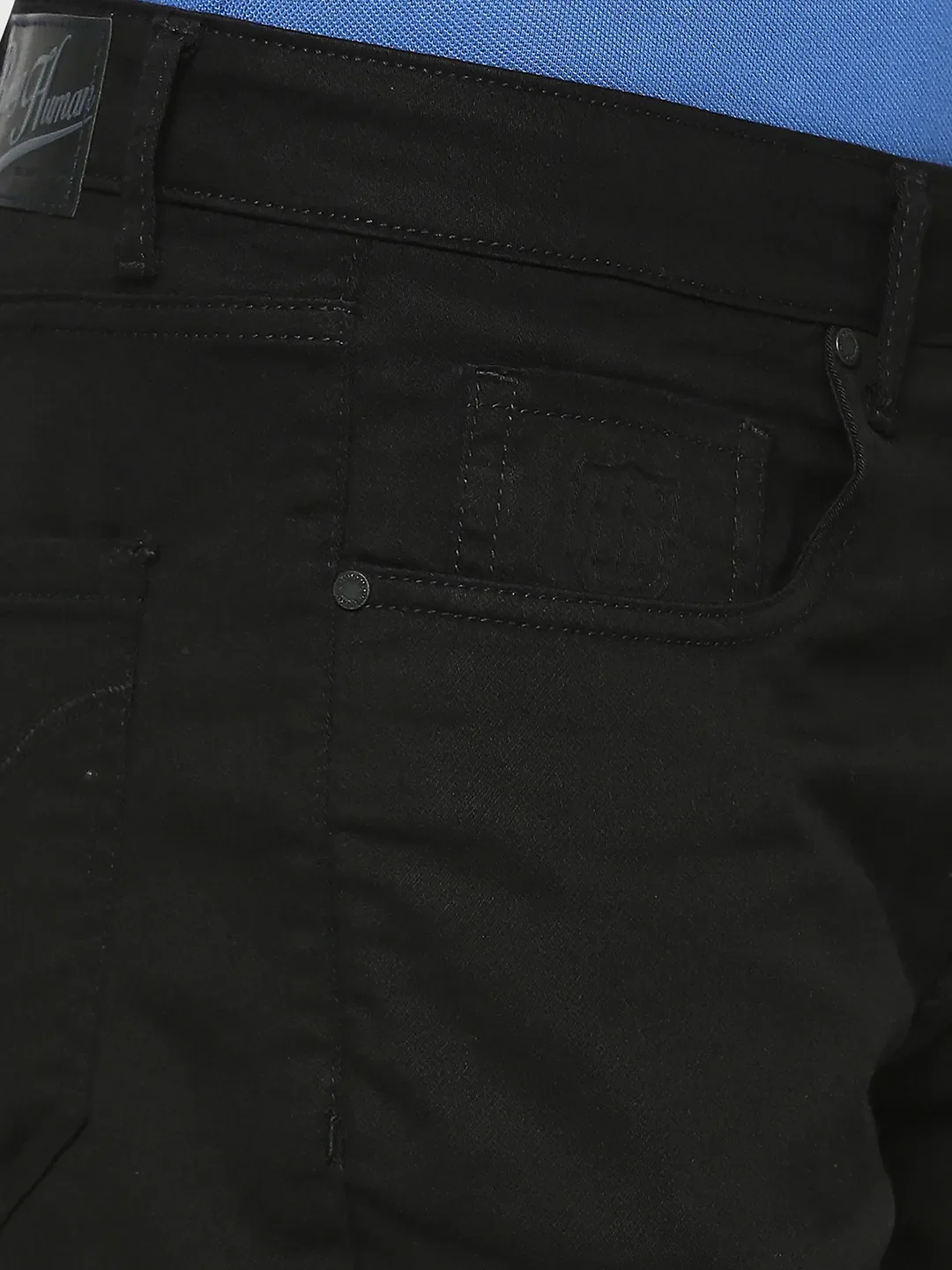 Black Boot Cut Fit Men's Denims by Being Human Clothing - Image 5