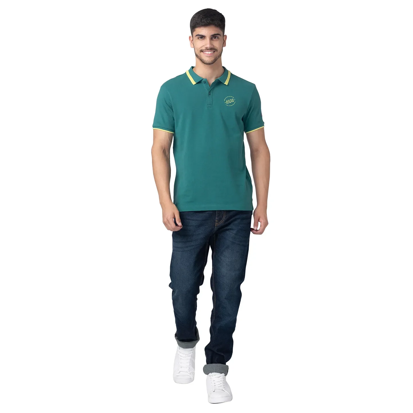 Black Boot Cut Fit Men's Denims by Being Human Clothing - Image 2