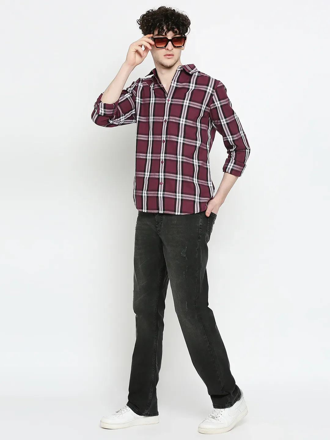 Black Boot Cut Fit Men's Denims by Being Human Clothing - Image 6