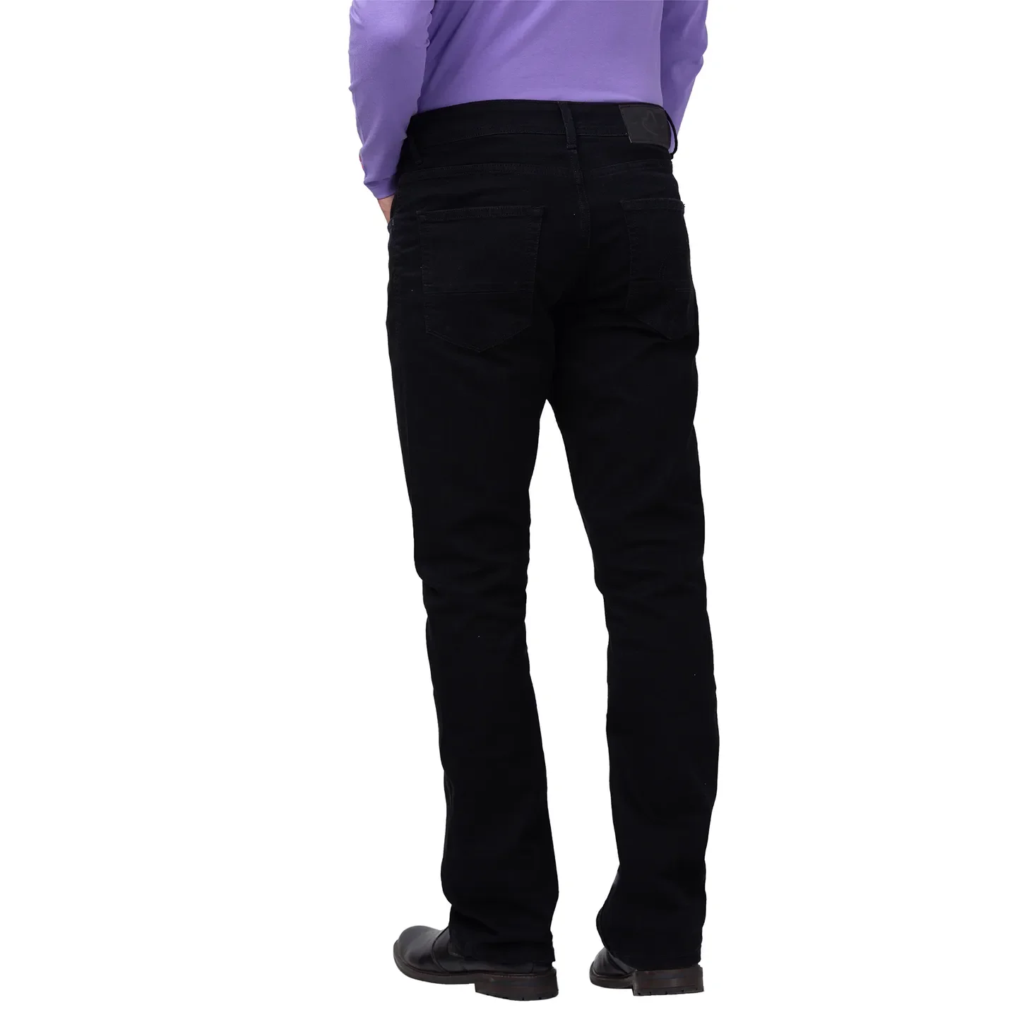 Black Boot Cut Fit Men's Denims by Being Human Clothing - Image 3
