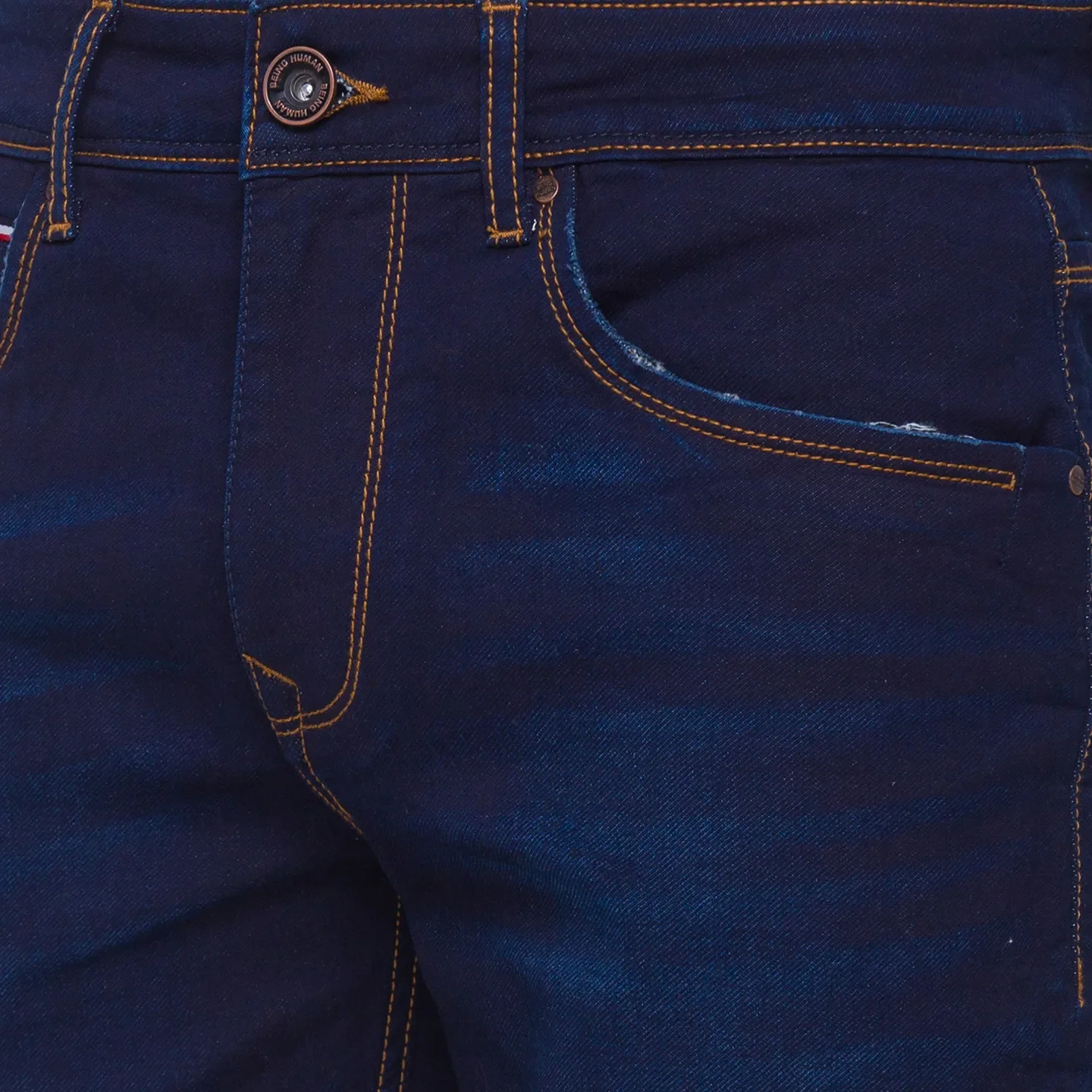Blue Boot Cut Fit Men's Denims by Being Human Clothing - Image 4