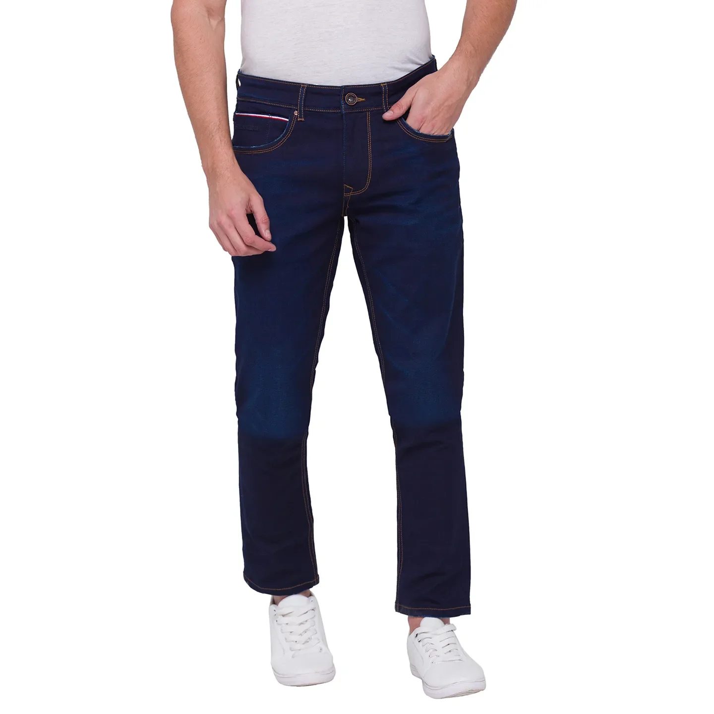 Blue Boot Cut Fit Men's Denims by Being Human Clothing - Image 5