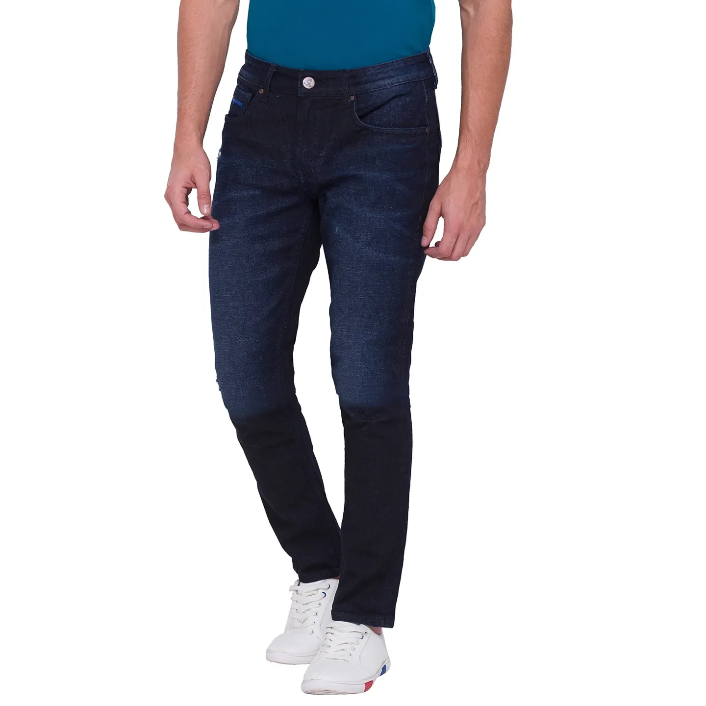 Blue Boot Cut Fit Men's Denims by Being Human Clothing - Image 3