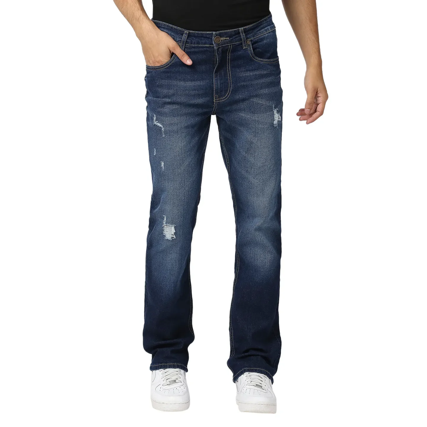 Blue Boot Cut Fit Men's Denims by Being Human Clothing
