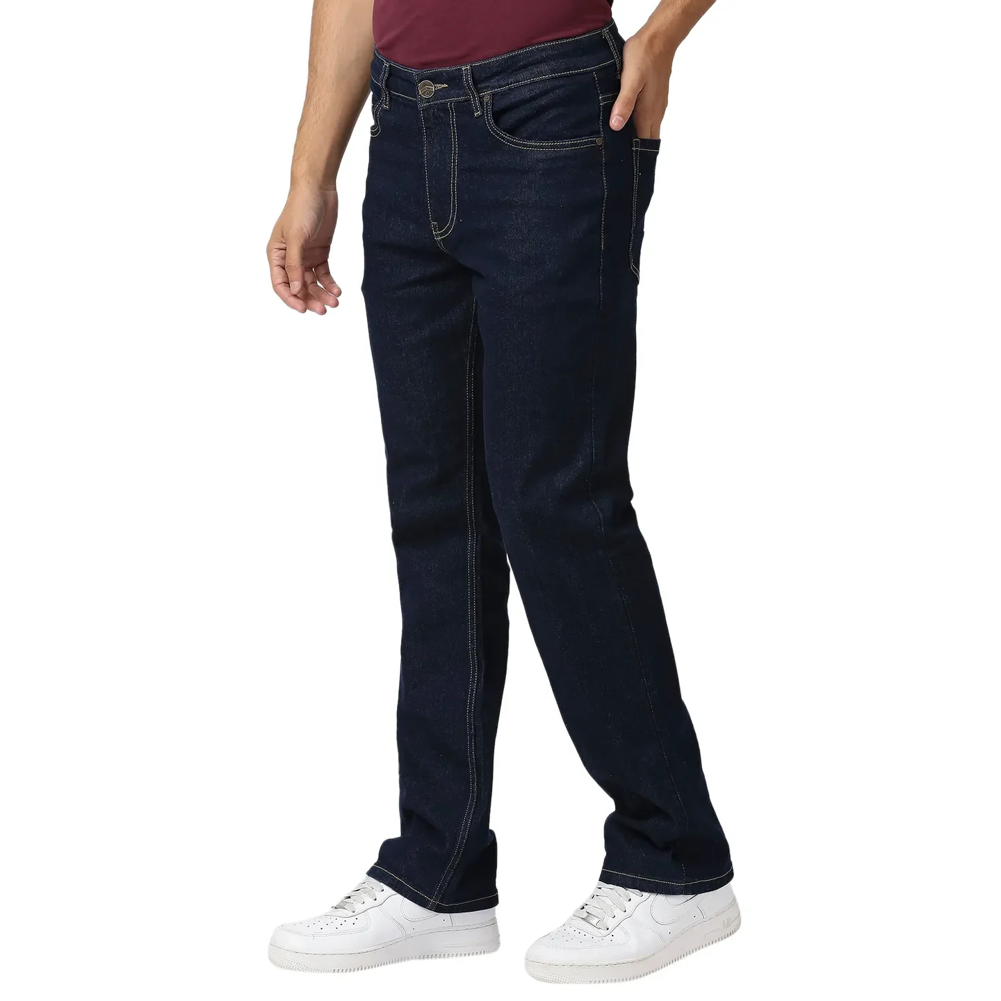 Blue Boot Cut Fit Men's Denims by Being Human Clothing - Image 2